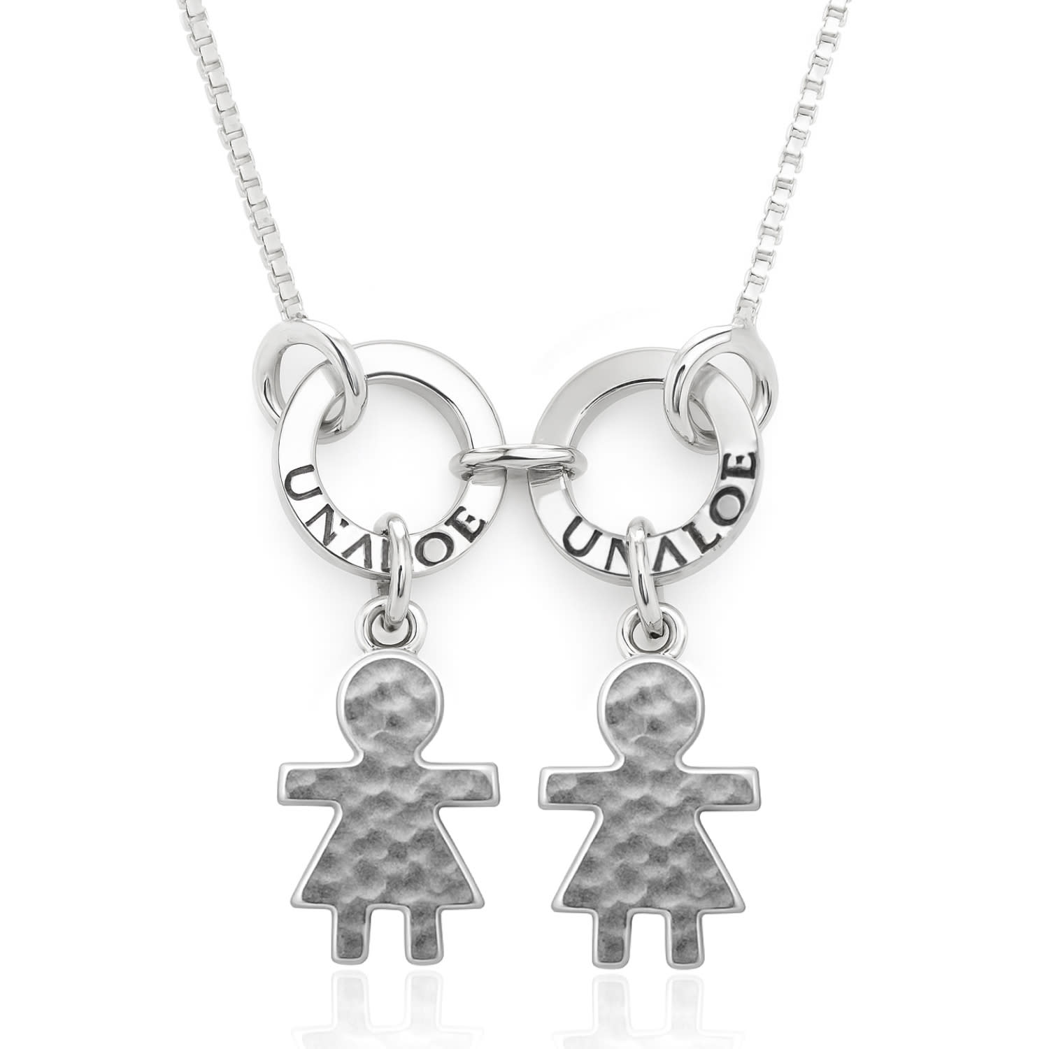 Sterling Silver Necklace With Charms Little Girls