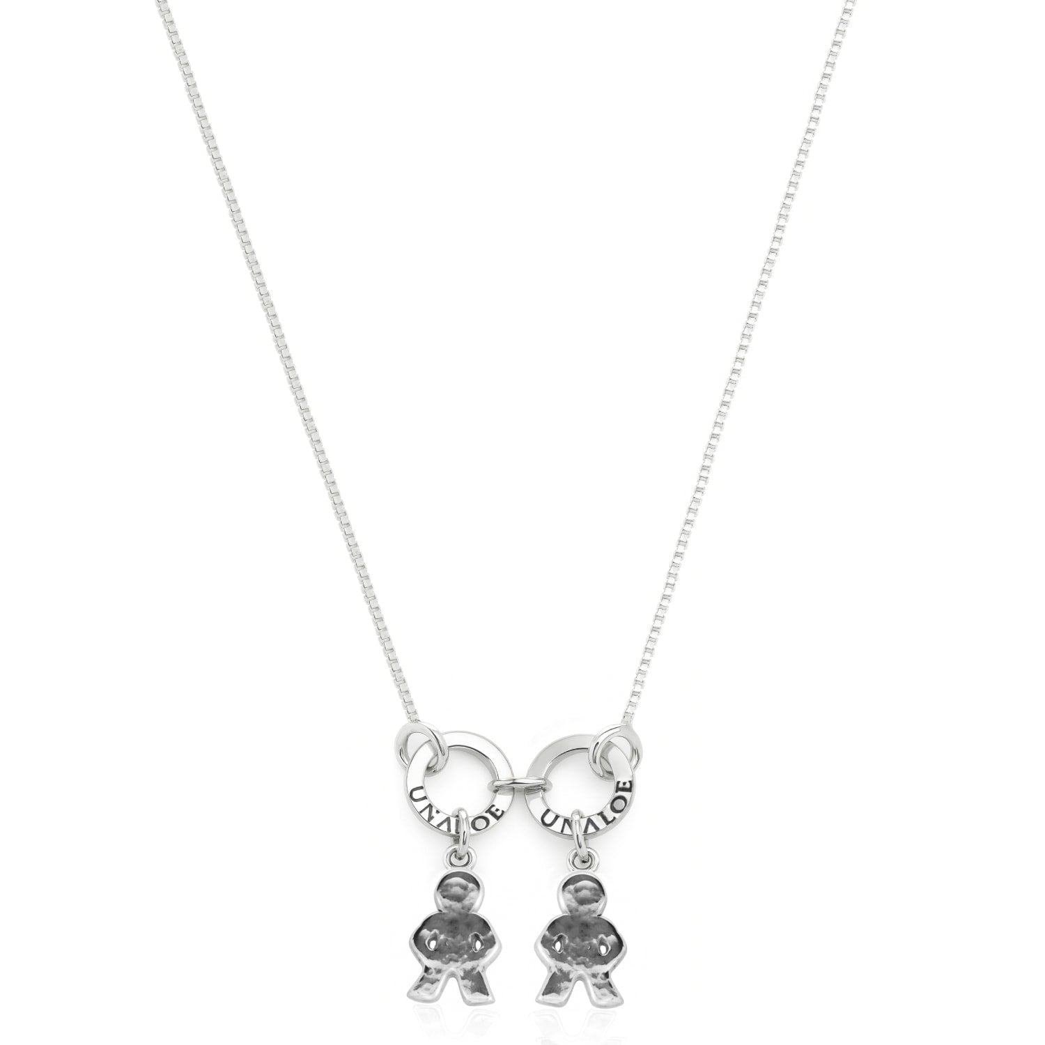 Sterling Silver Necklace With Child Charms