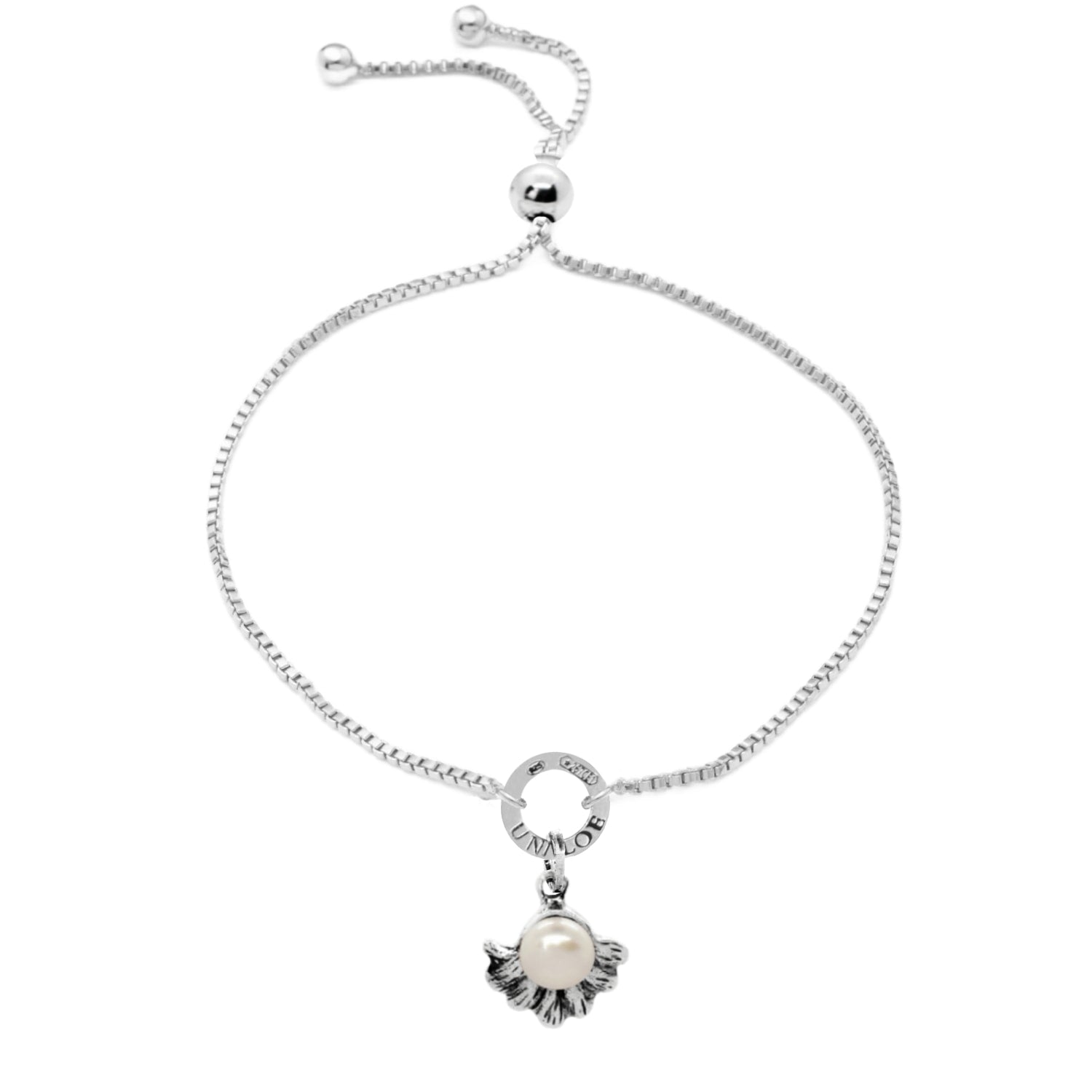Sterling Silver Oceania With Pearl Bracelet