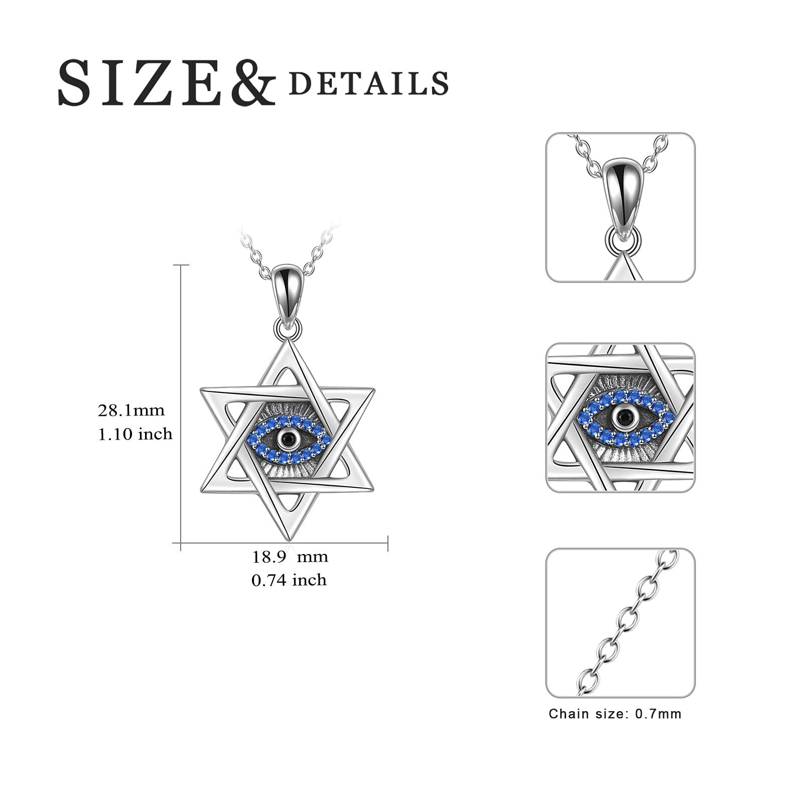 Sterling Silver Opal Devil's Eye Pendant Necklace