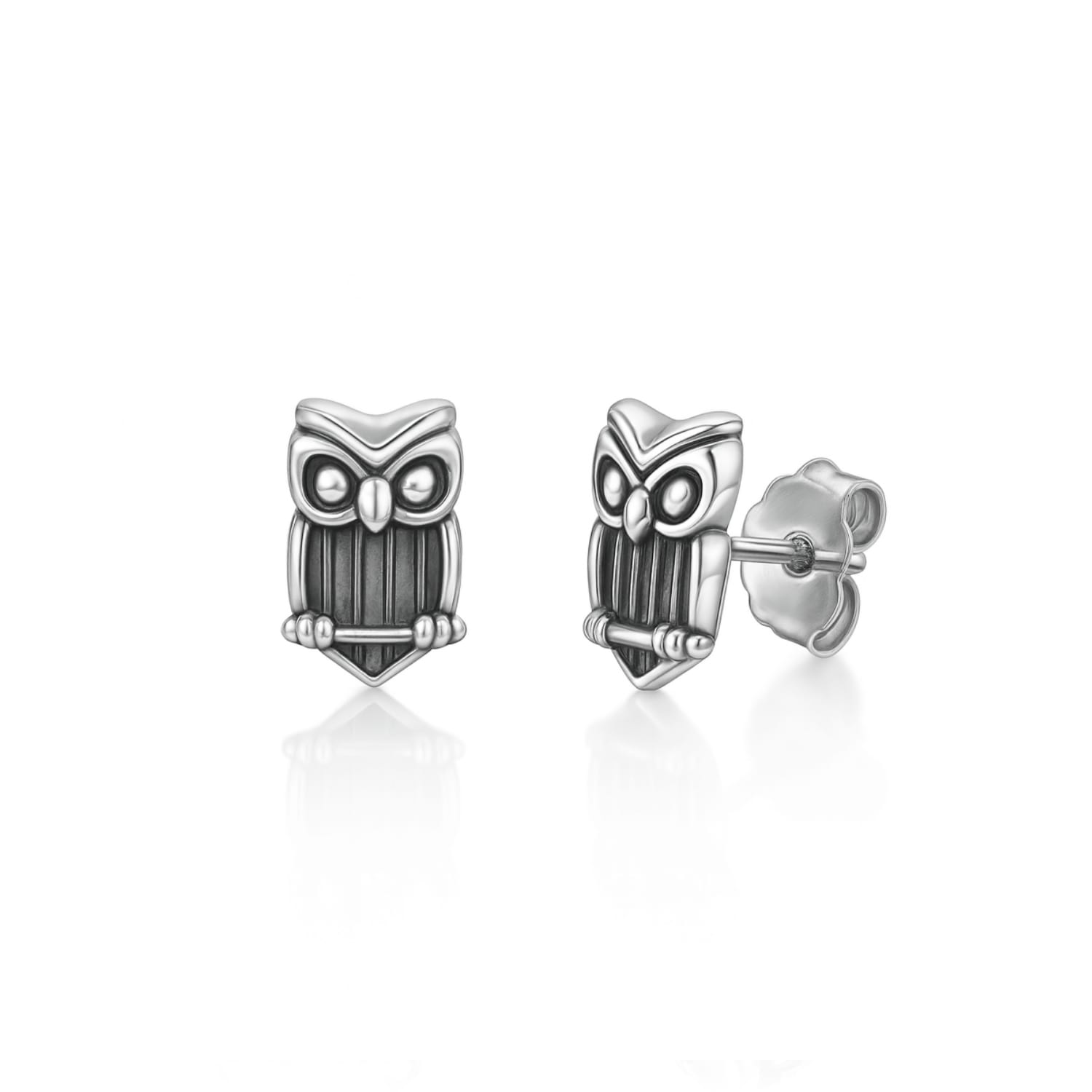 Sterling Silver Owl Earrings – Protection, Wisdom And Intuition – Women's Talisman – Unaloe Jewellery For Women