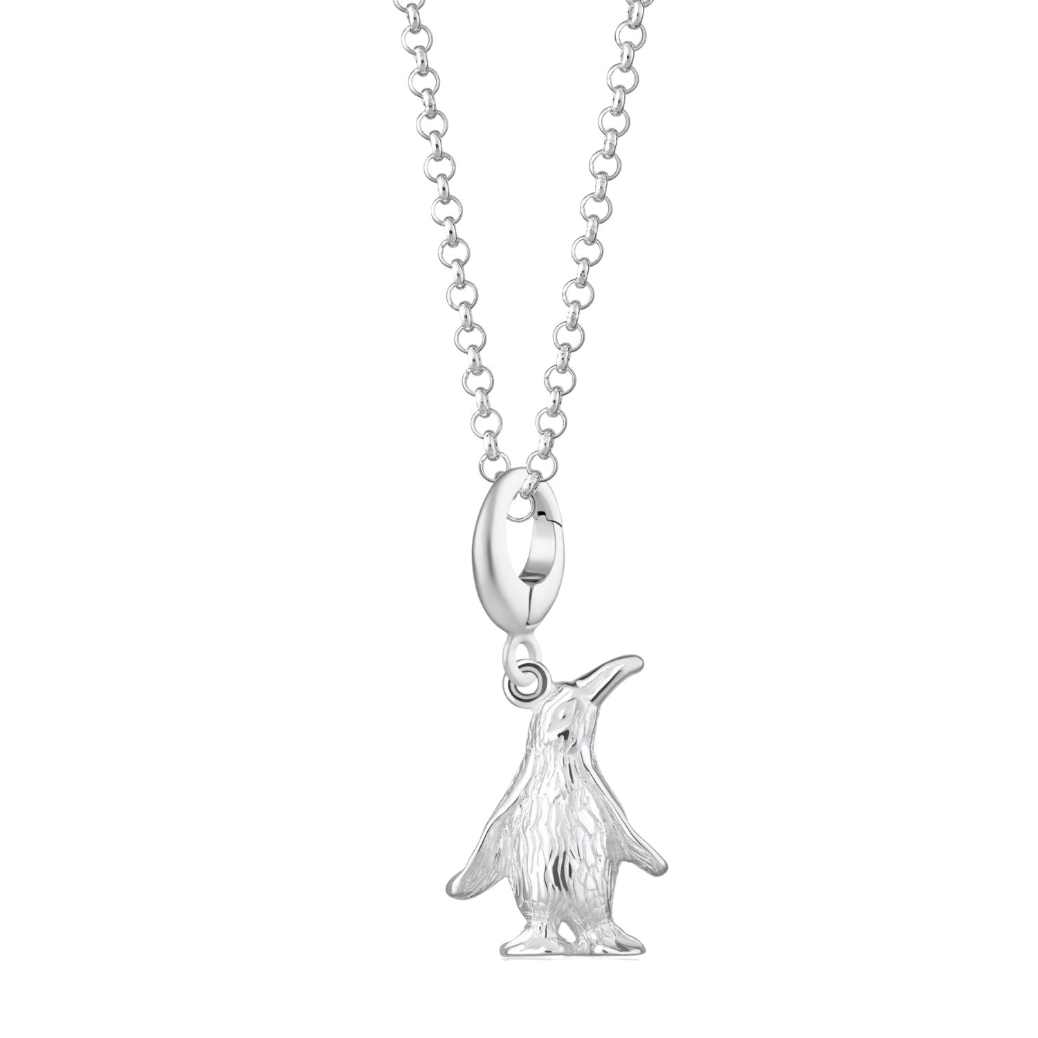 Sterling Silver Penguin Charm Necklace