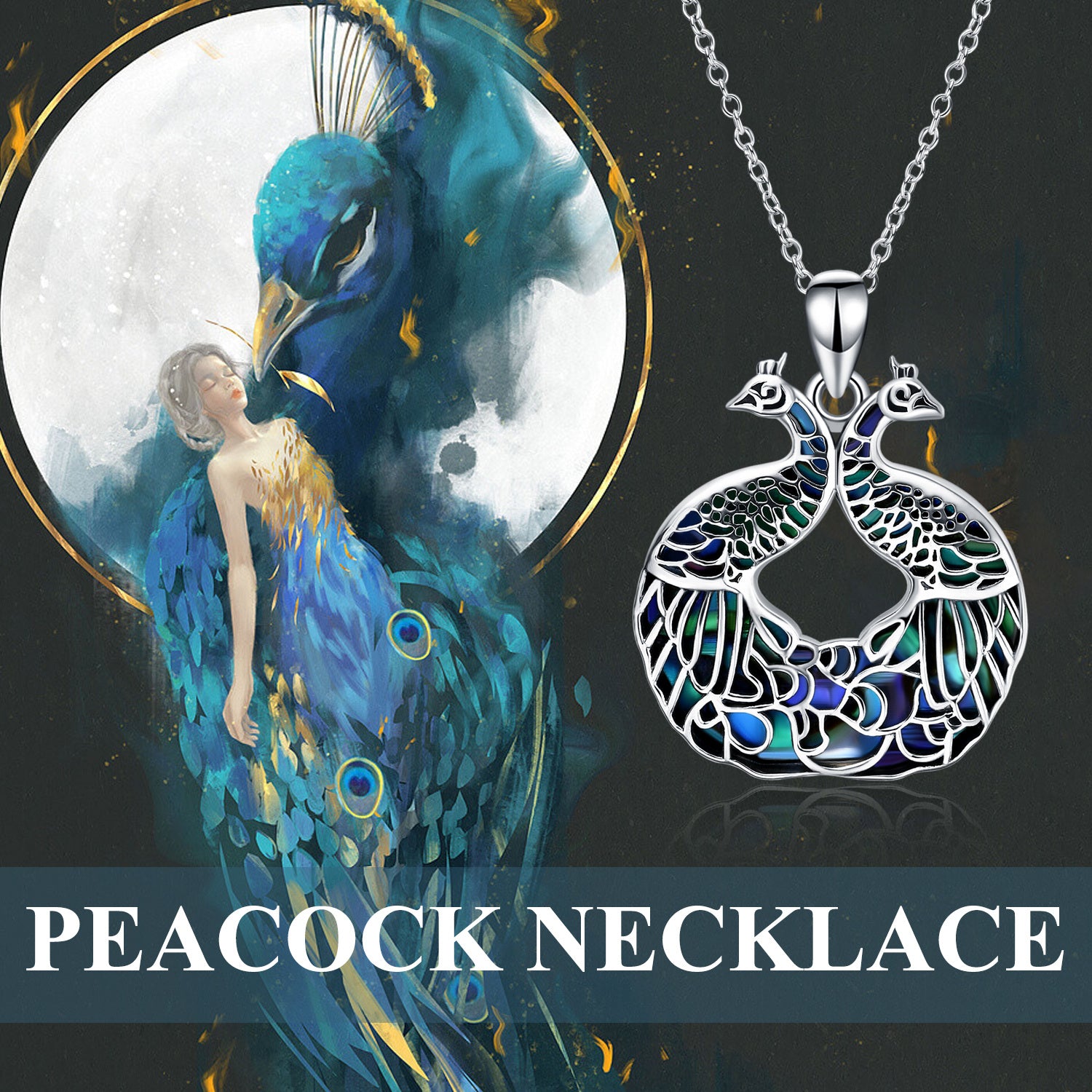 Sterling Silver Phoenix Pendant Necklace
