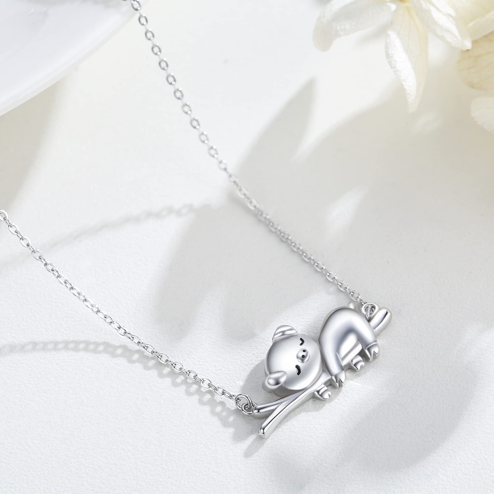 Sterling Silver Pig Piggy Pendant Necklace