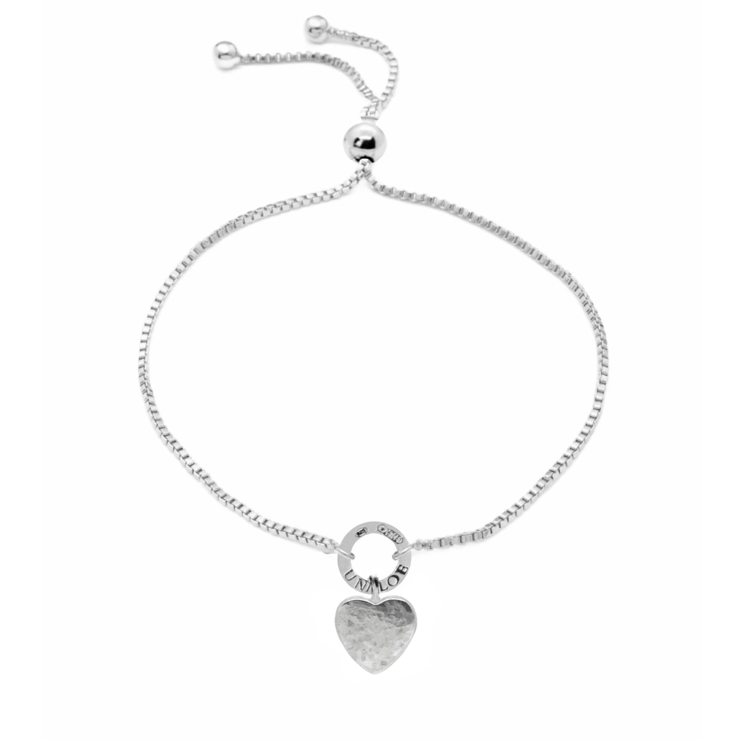 Sterling Silver Pulsing Heart Bracelet