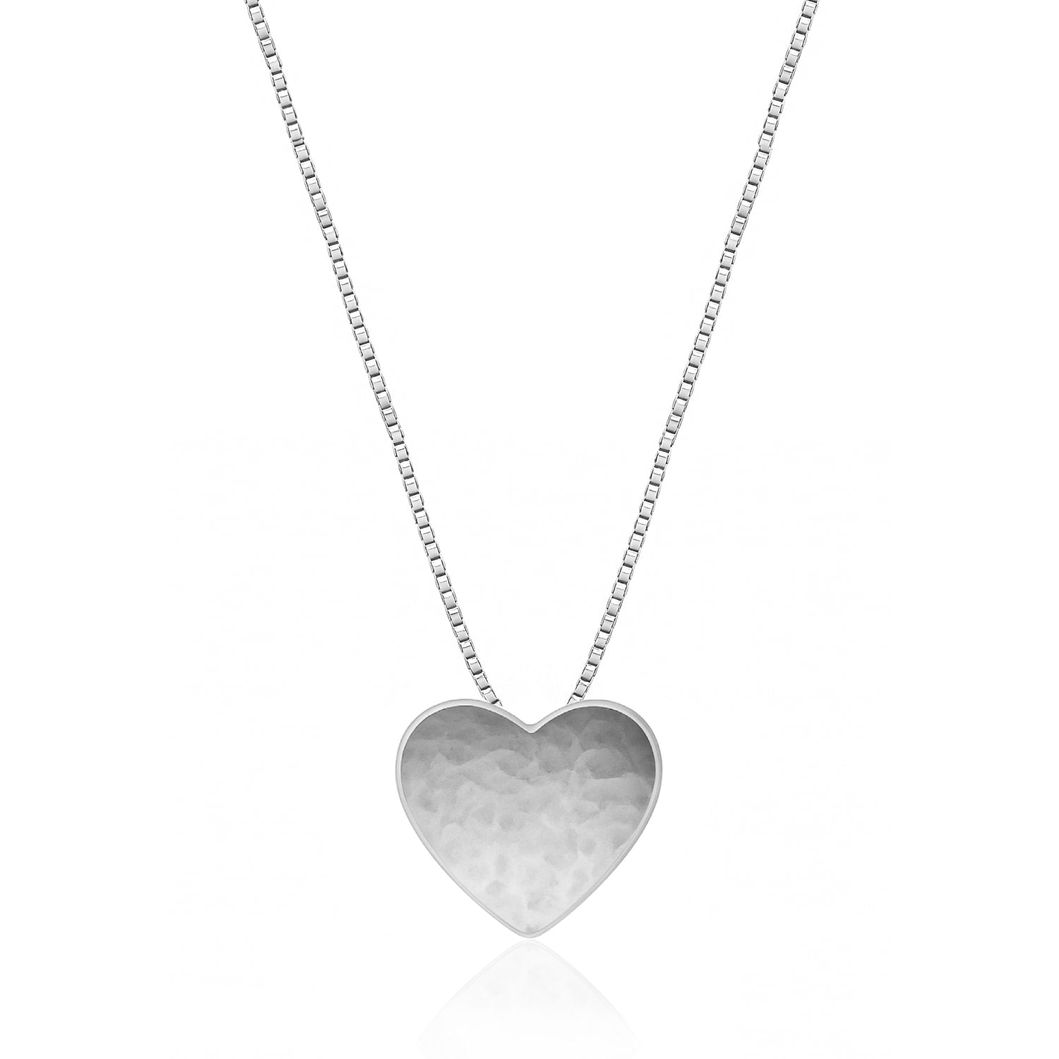 Sterling Silver Pulsing Heart Necklace