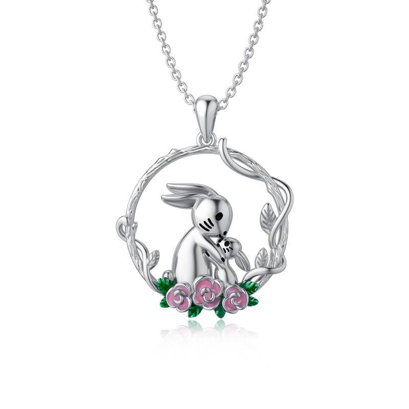 Sterling Silver Rabbit Pendant Necklace