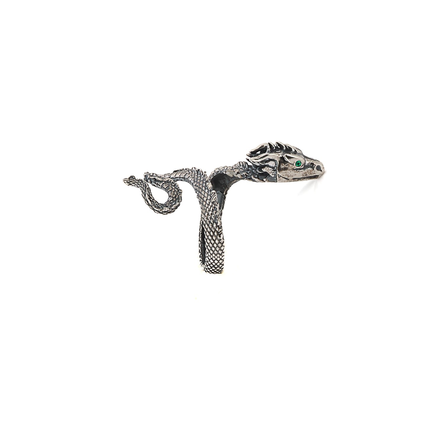 Sterling Silver Rebirth Snake Ring-Silver
