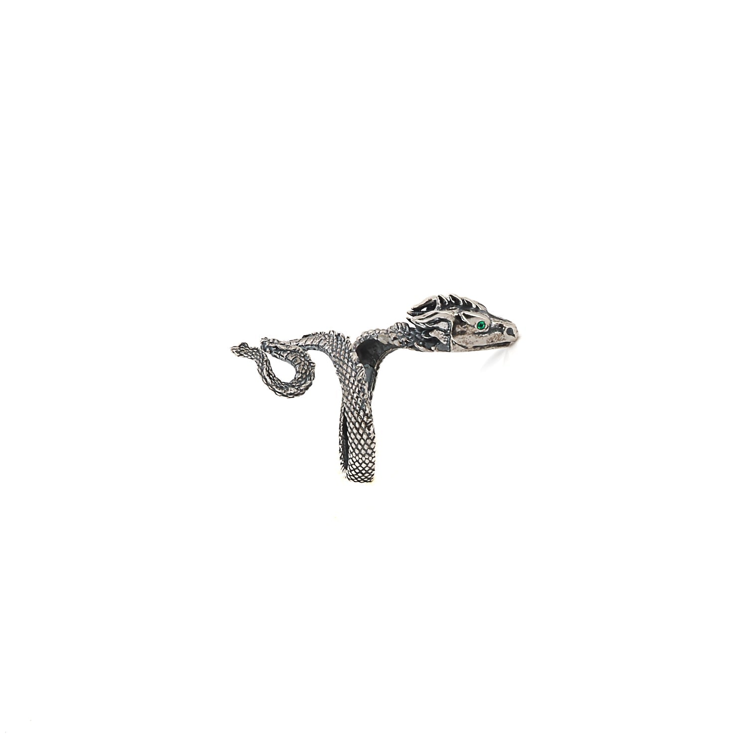 Sterling Silver Rebirth Snake Ring-Silver