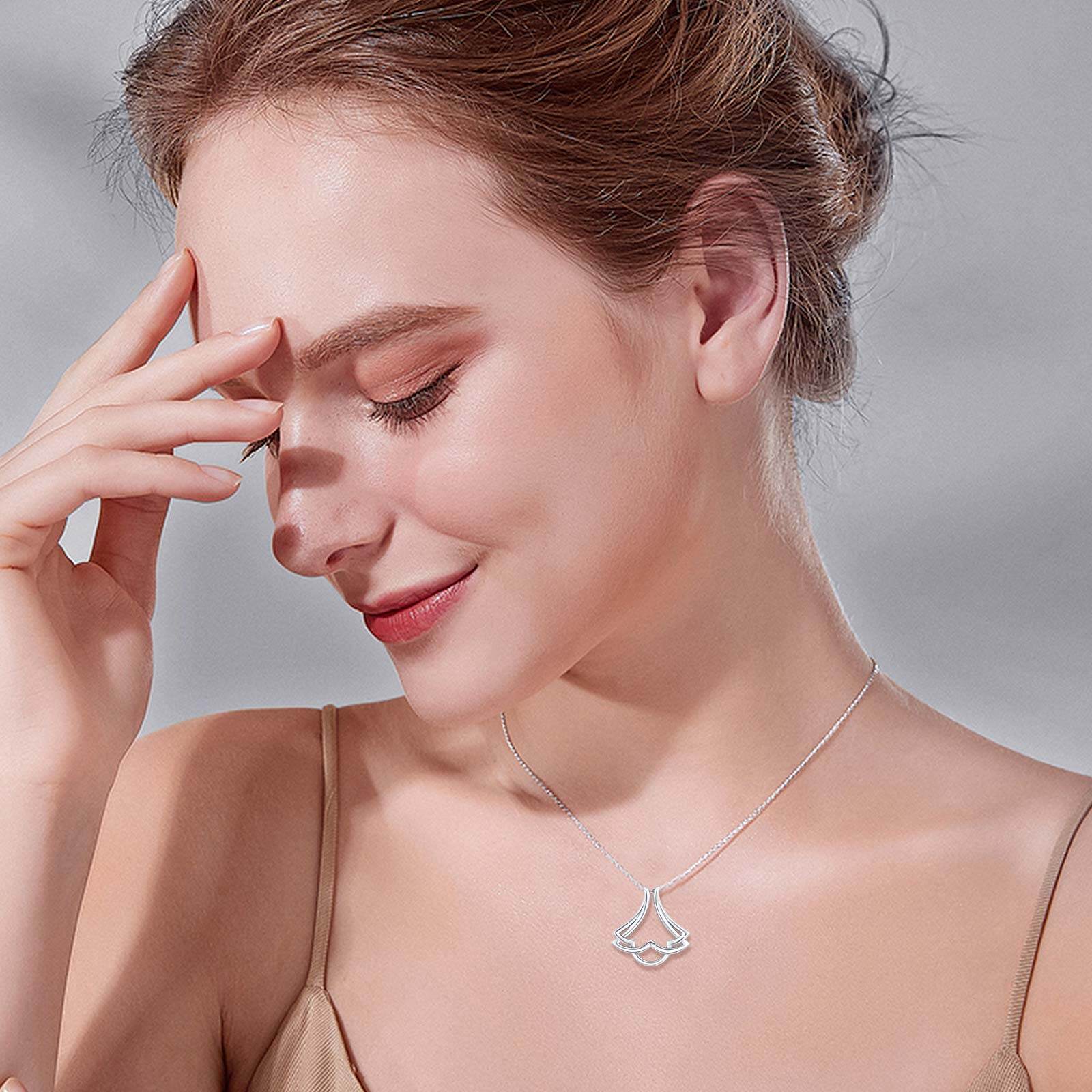 Sterling Silver Ring Holder Pendant Necklace