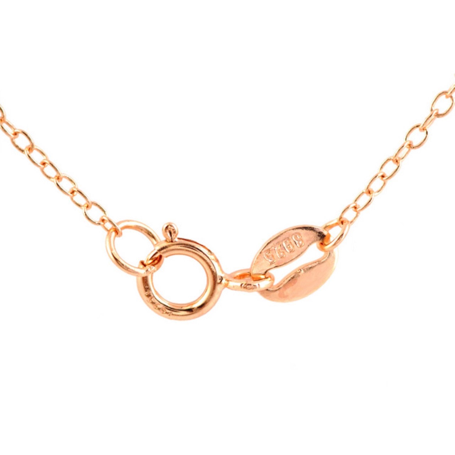 Sterling Silver Rose Gold Plated With Clear Cubic Zirconia Bracelet With Bow Design