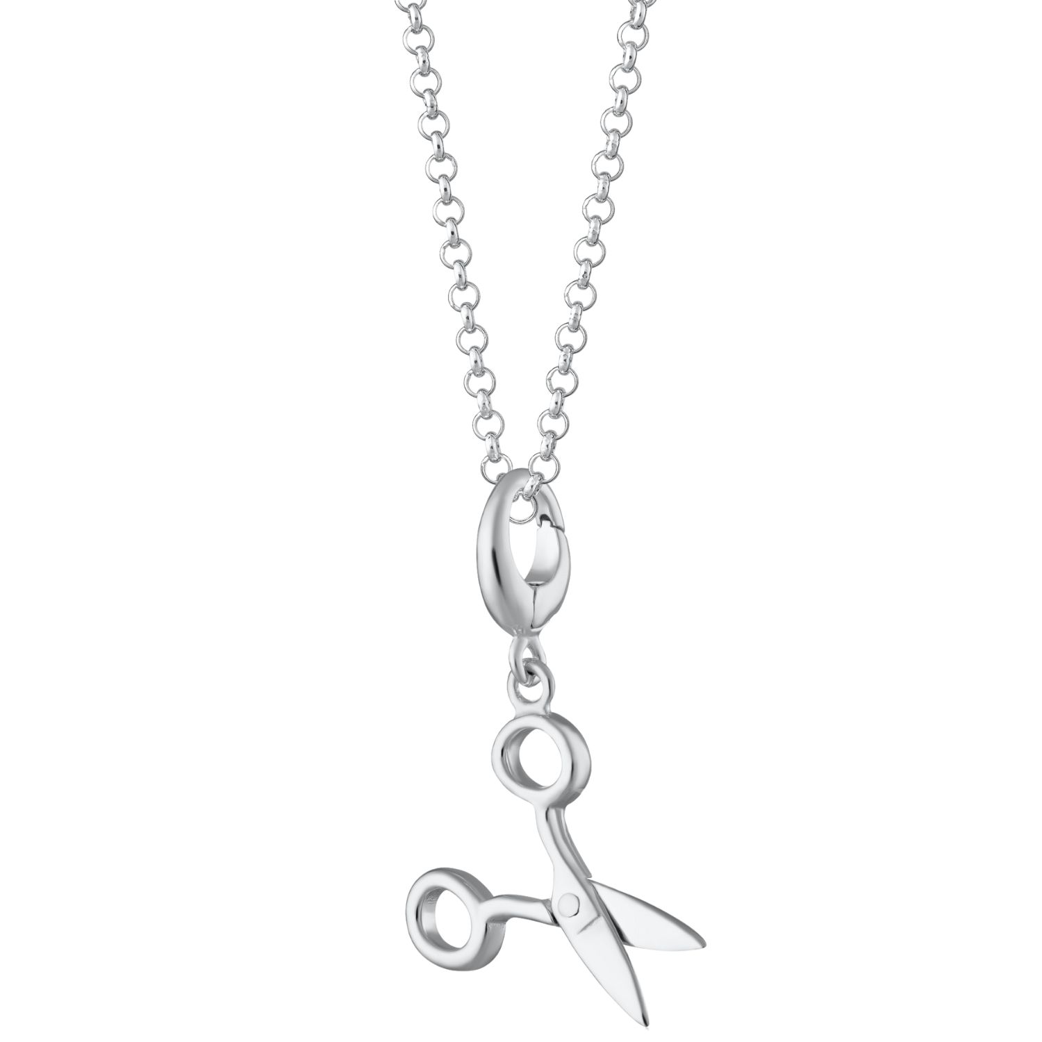 Sterling Silver Scissors Charm Necklace