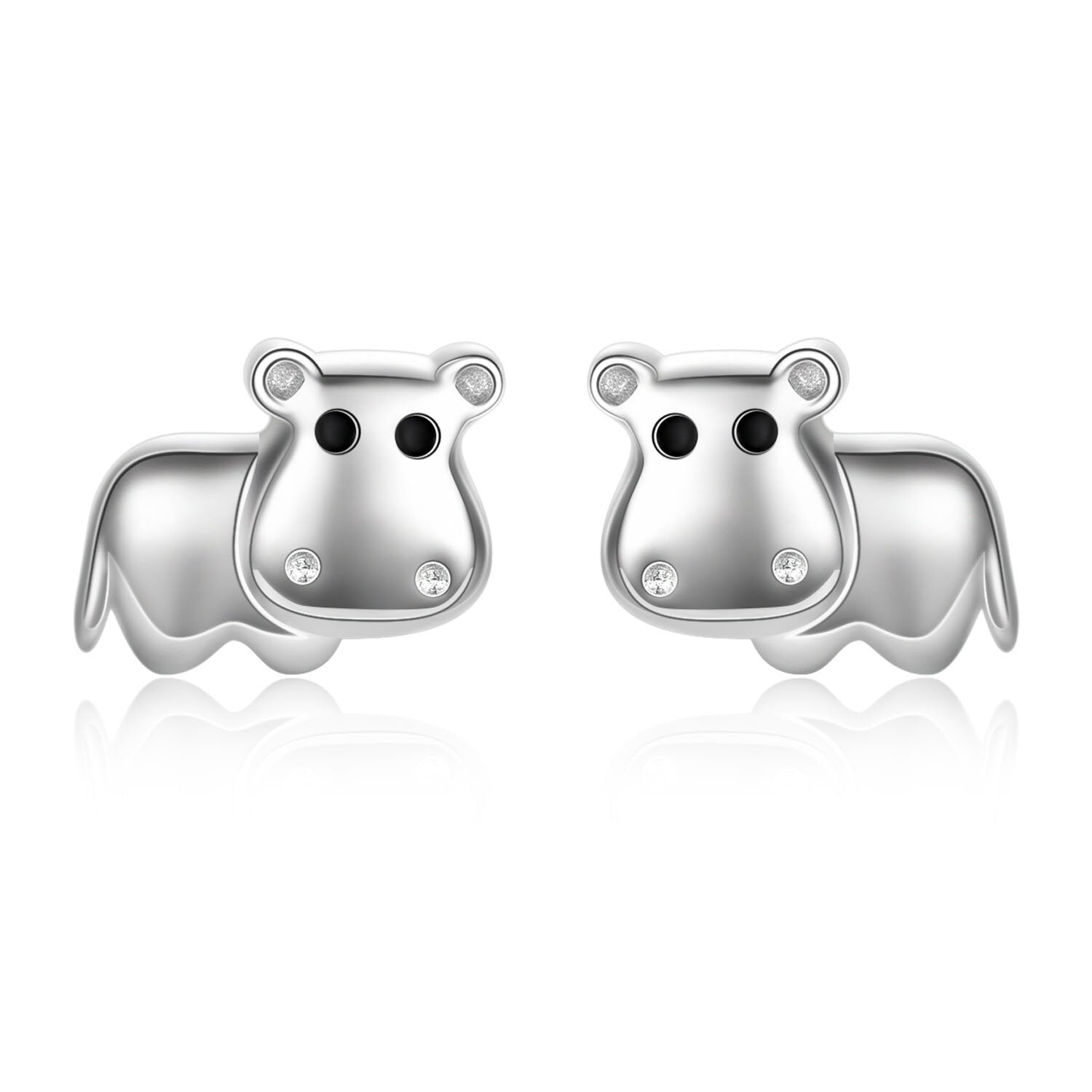 Sterling Silver Seahorse Stud Earrings