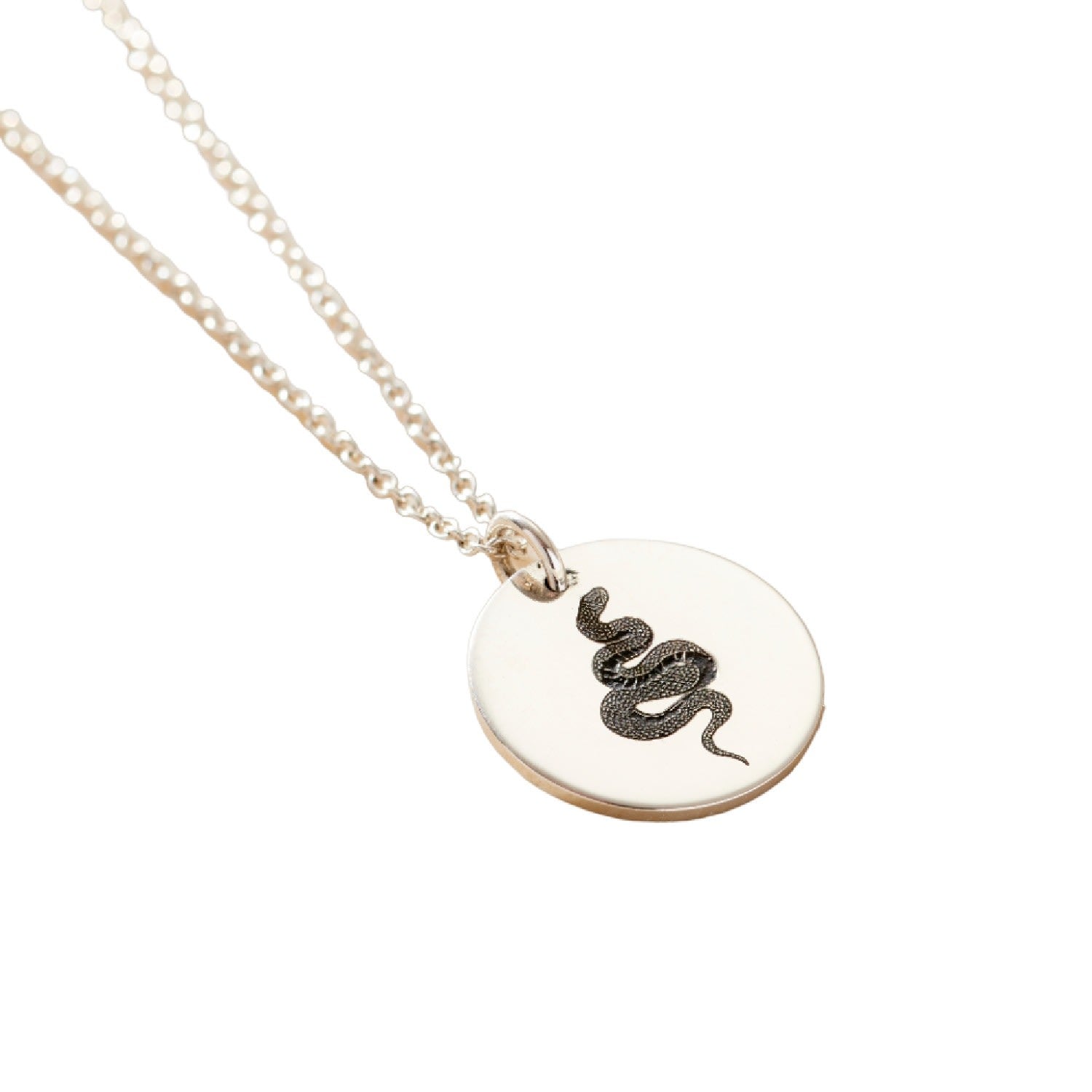 Sterling Silver Snake Spirit Animal Necklace