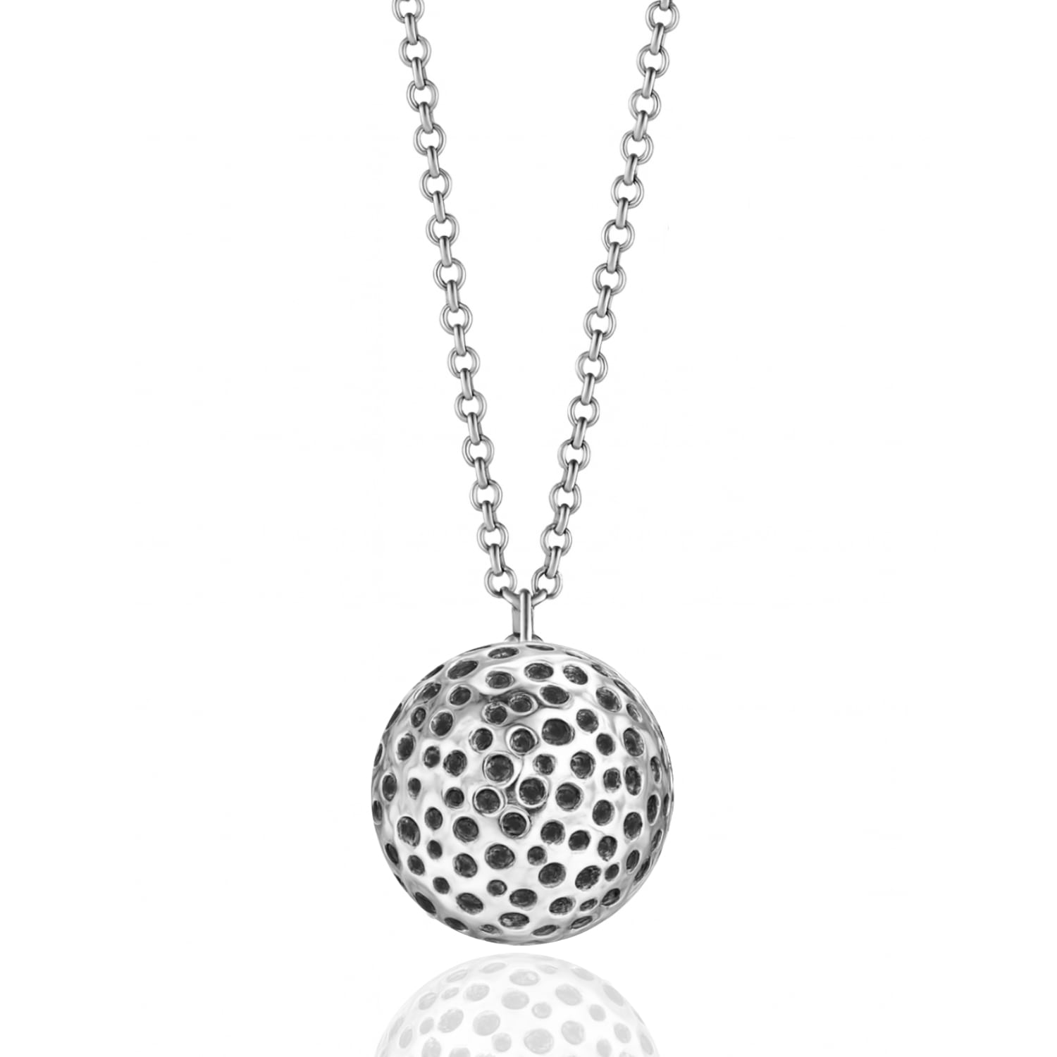 Sterling Silver Sphere Necklace - Elegant Jewelry For Women