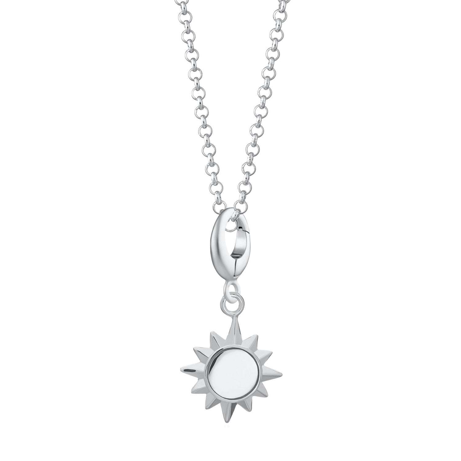 Sterling Silver Sunshine Charm Necklace