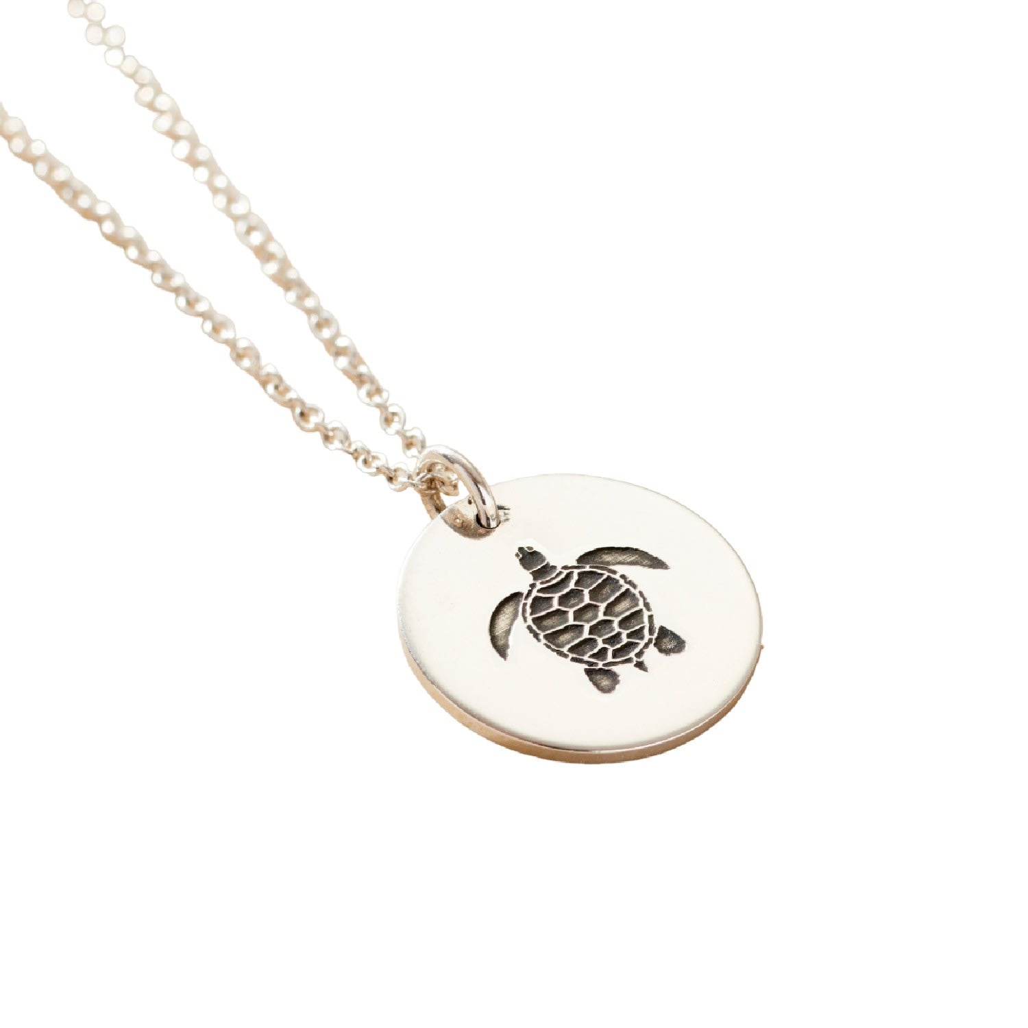 Sterling Silver Turtle Spirit Animal Necklace