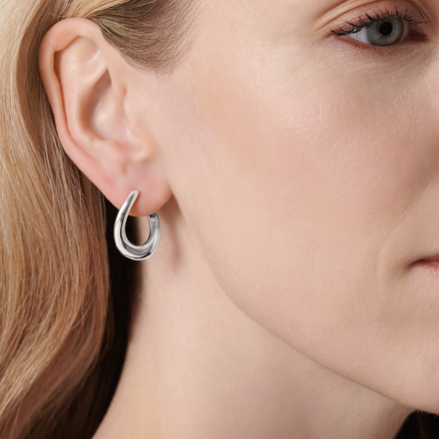 Sterling Silver Twisted Hoop