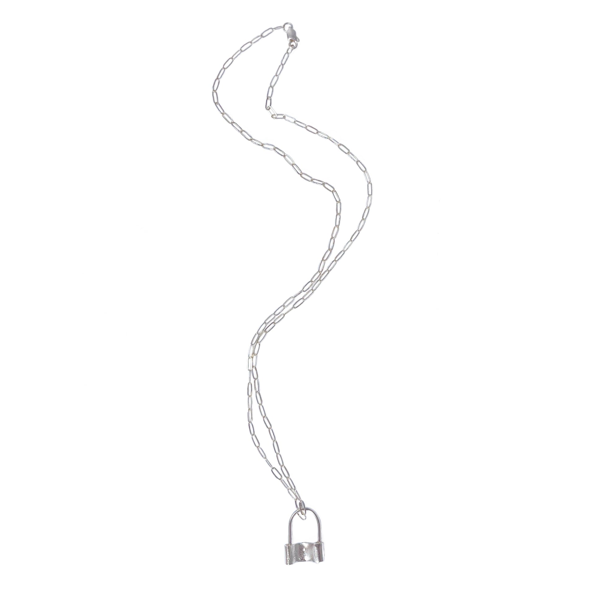 Unlocked Charm Necklace - Sterling Silver