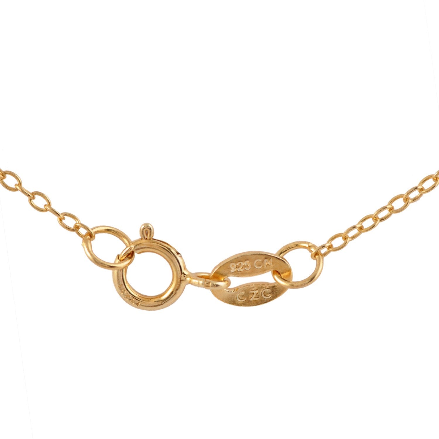 Sterling Silver White Cubic Zirconia Gold Plating Clear Purple Cubic Zirconia Pendant