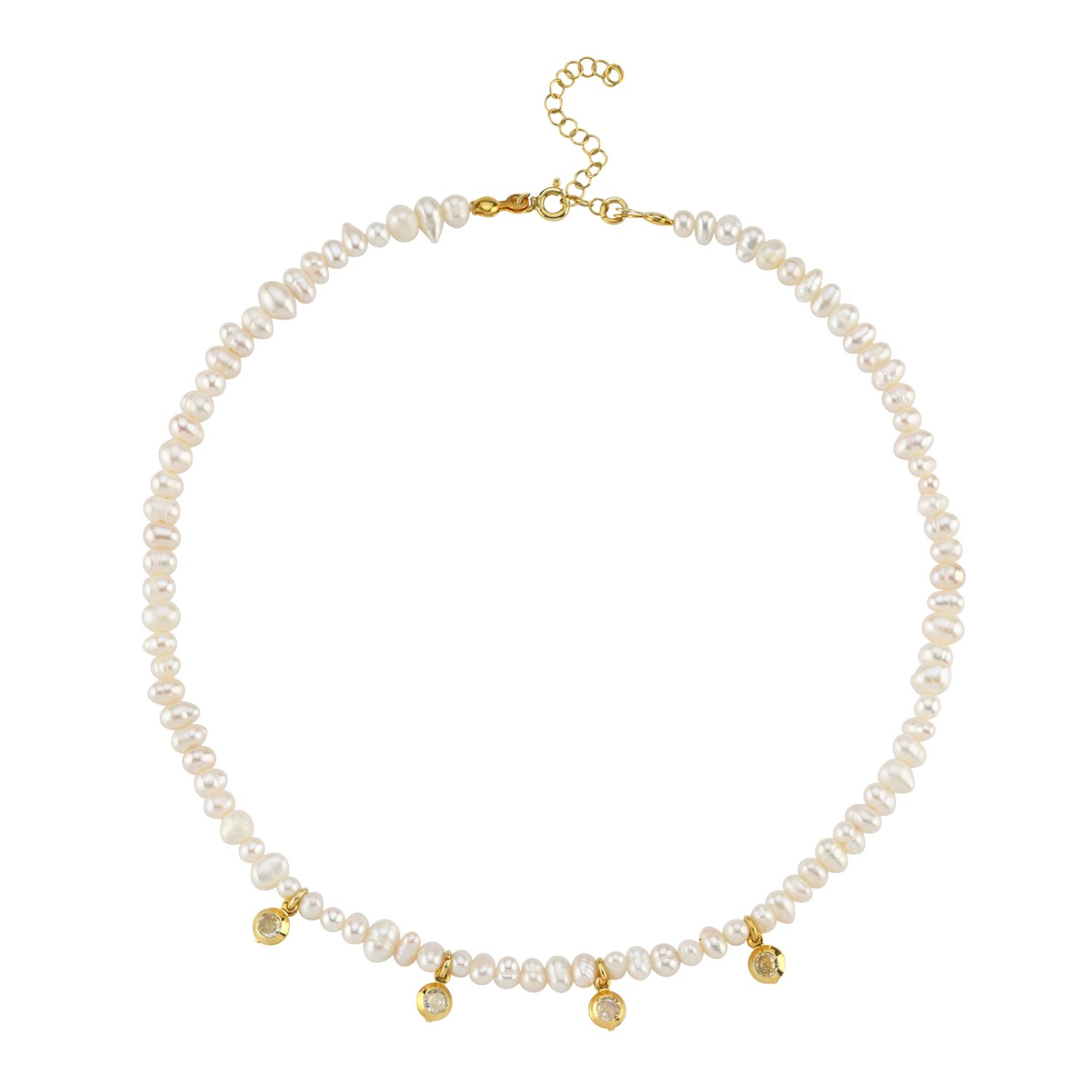 Stone Sand Pearl Necklace