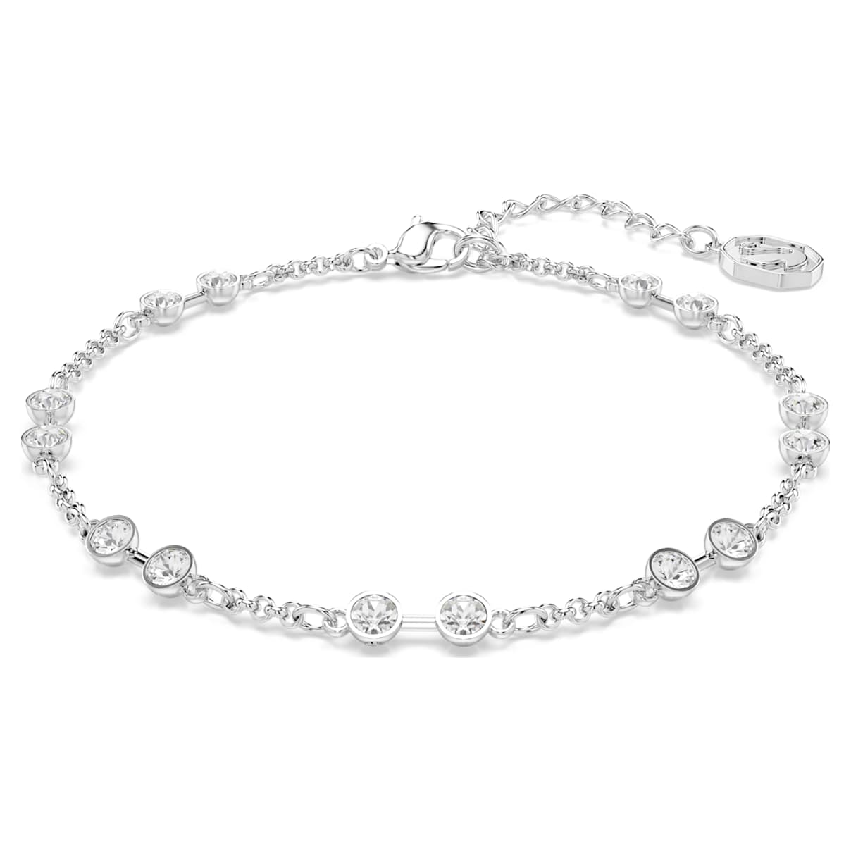 SWAROVSKI REMIX COLLECTION STRAND ROUND CUT WHITE RHODIUM PLATED