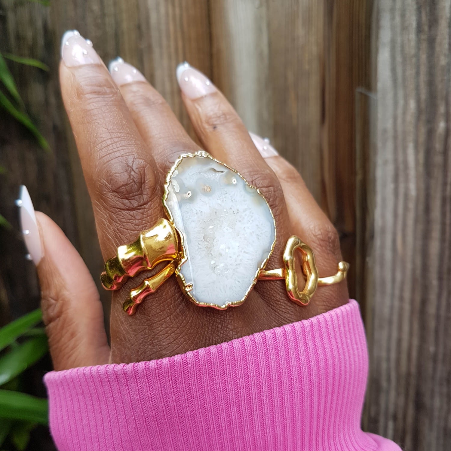 Strength Gold Vermeil Adjustable Ring