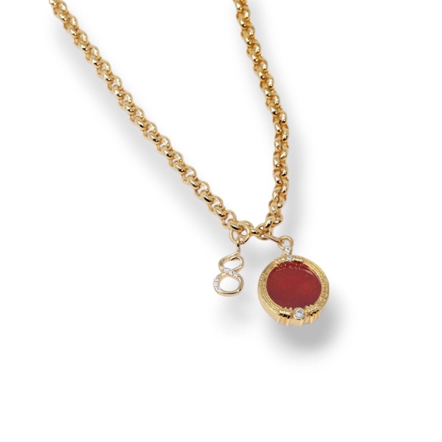 Strength & Karma Charm Necklace