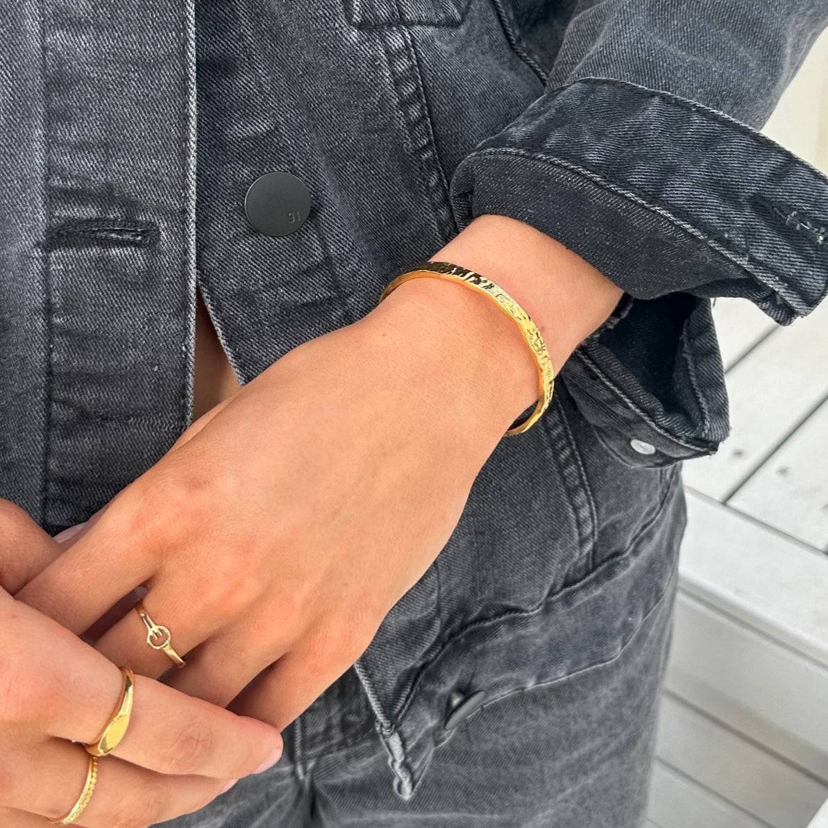Strike Gold Cuff Bracelet