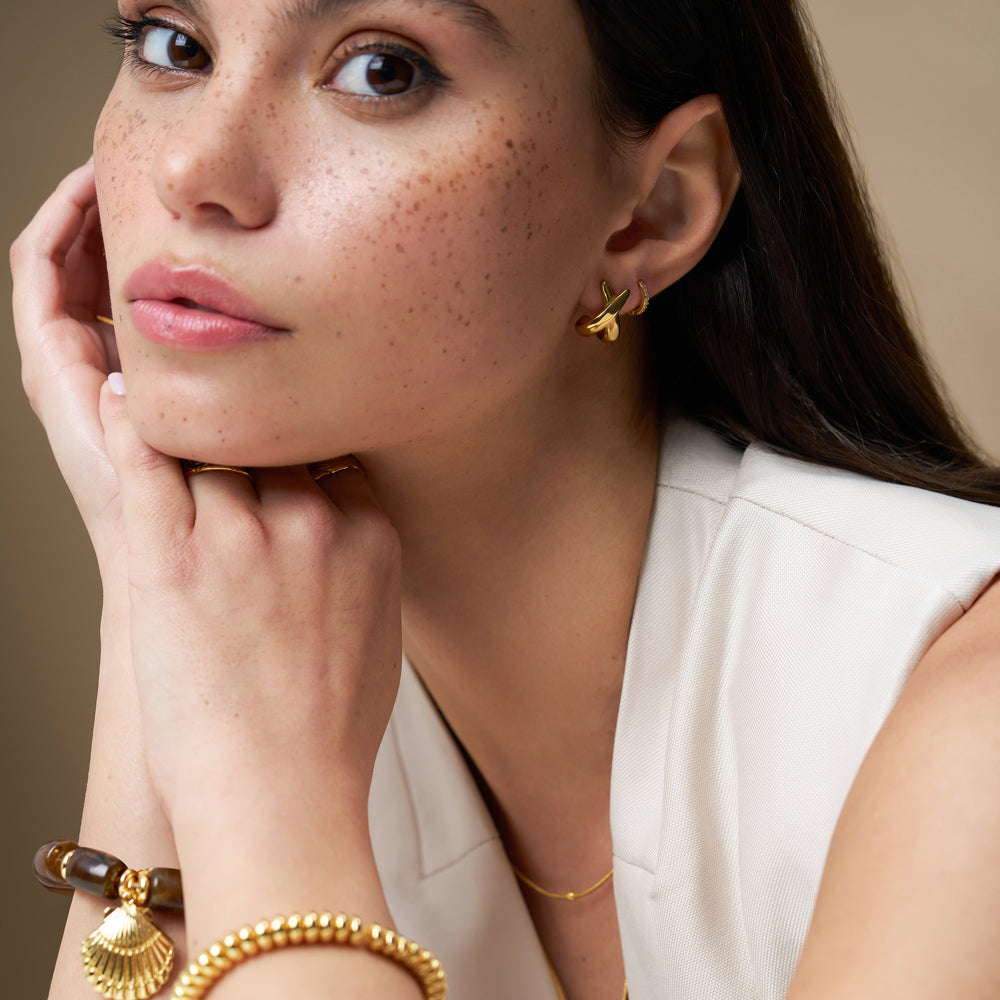 Crossover Wrap Hoop Earrings