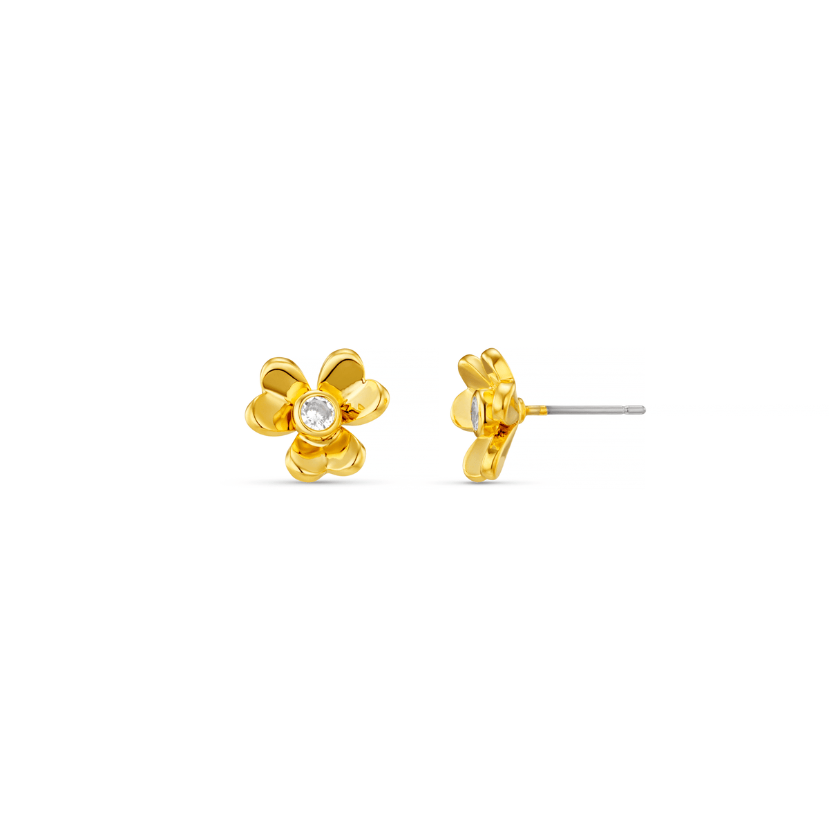 Floral Clover Stud Earrings