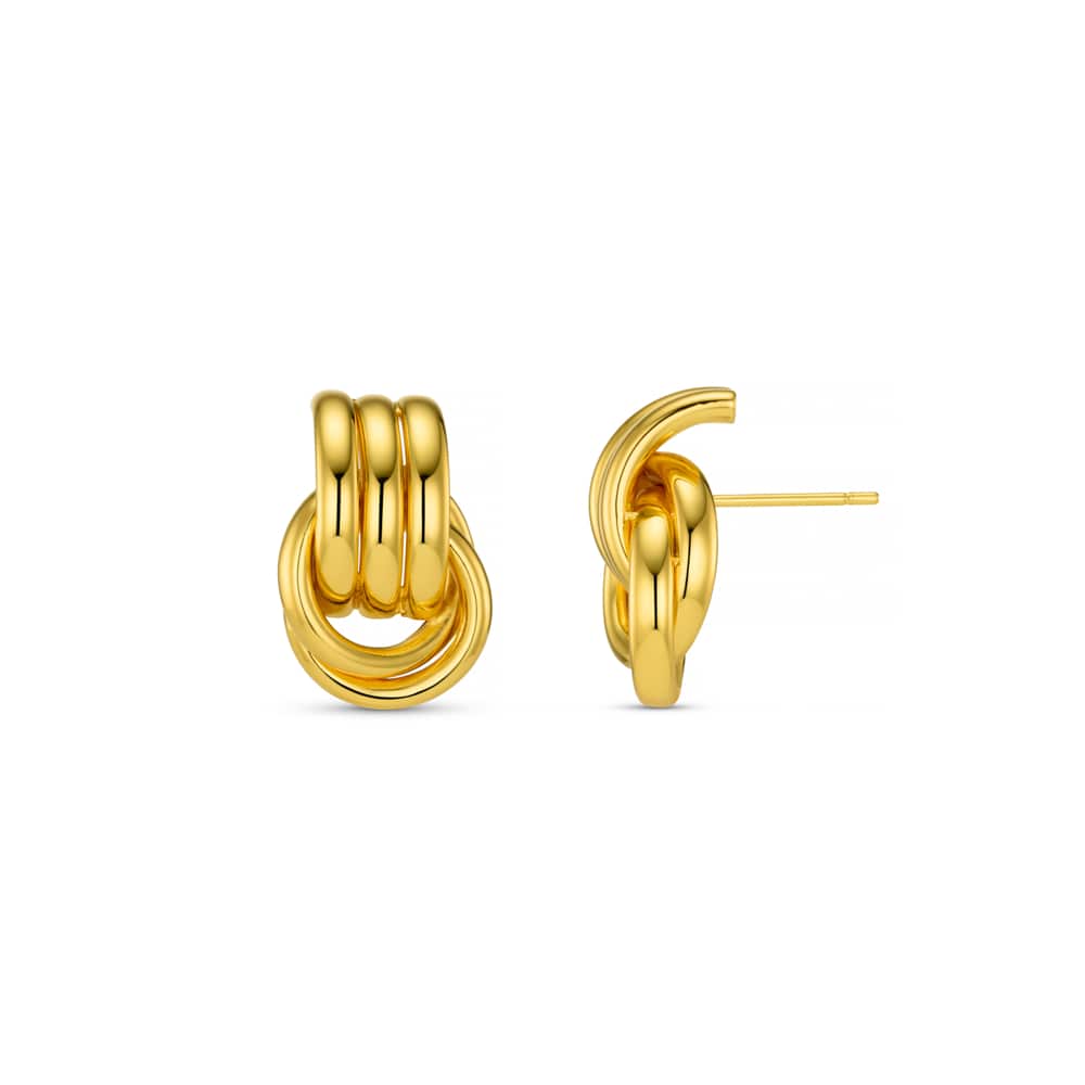 LUXE Mini Interlocking Stud Earrings