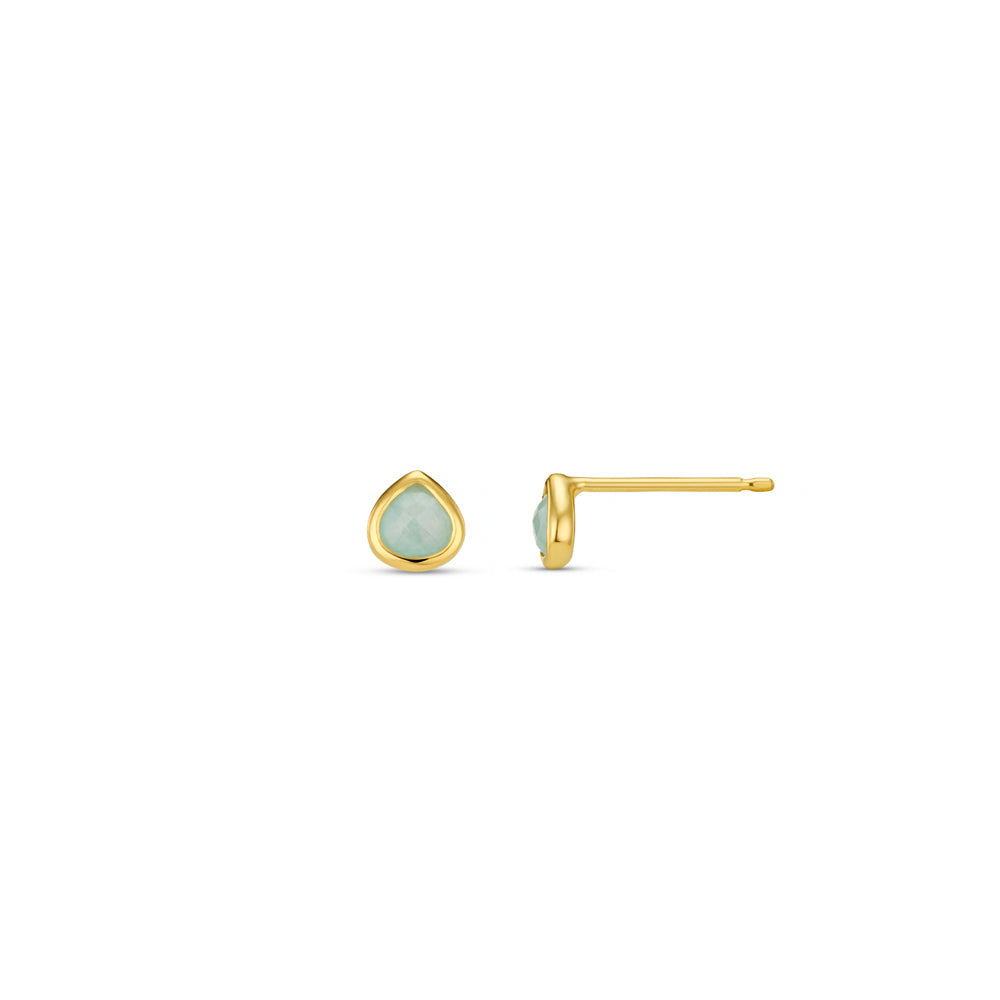 LUXE Amazonite Semi-Precious Stud Earrings