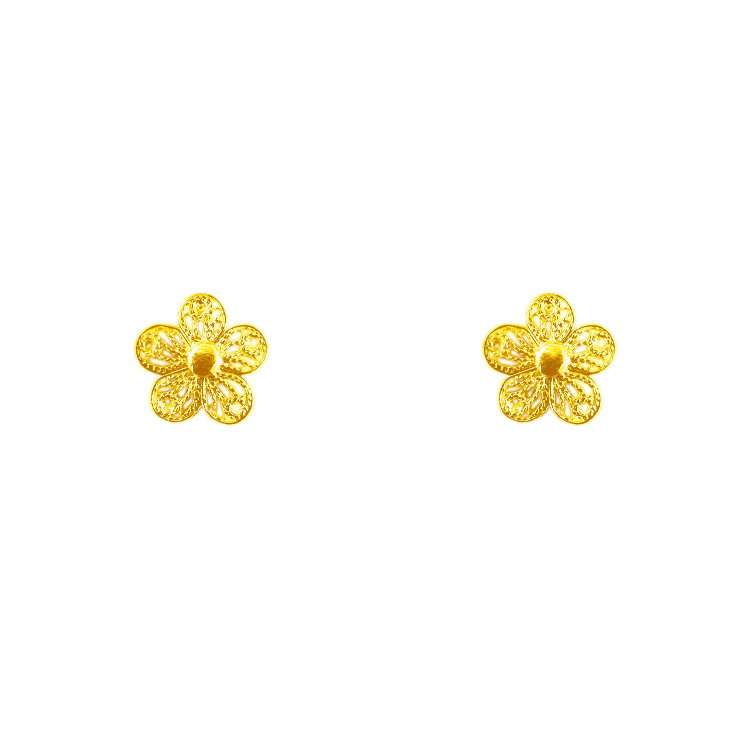 Studs Golden Flower