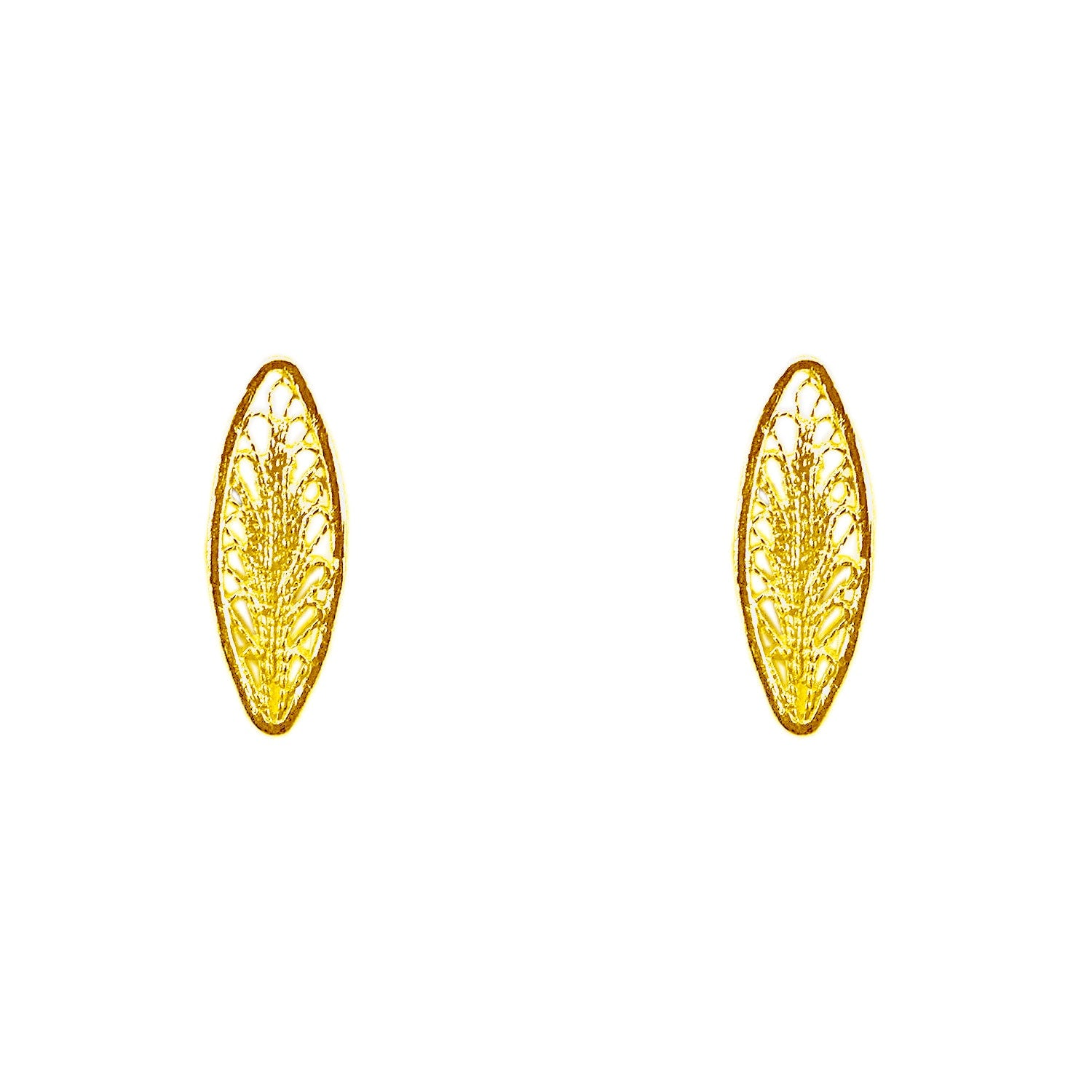 Studs Golden Leaf