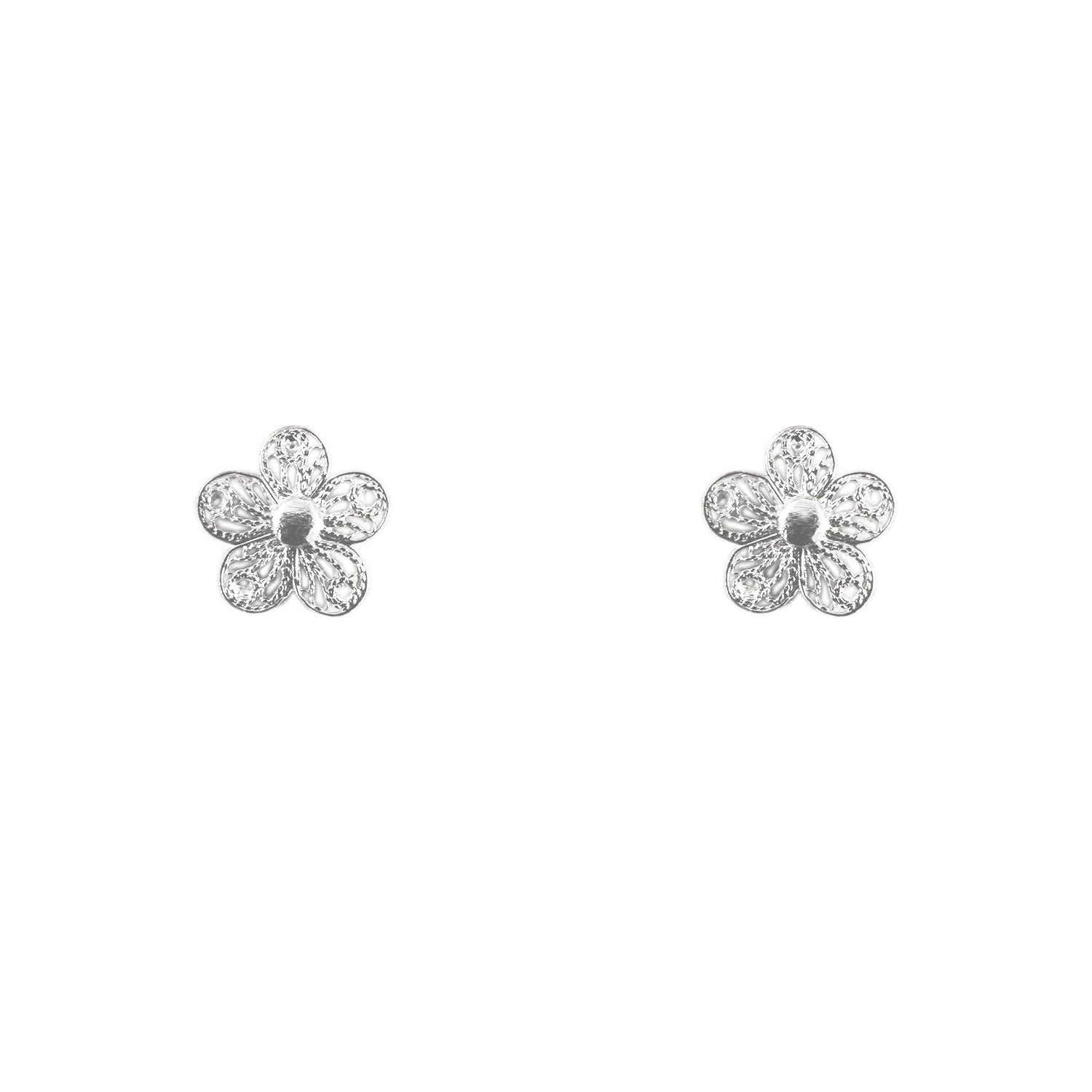Studs Silver Flower