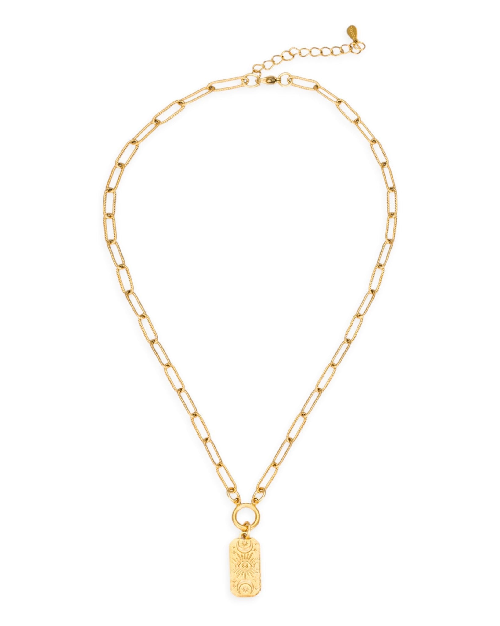 Sun Emblem Necklace In Gold