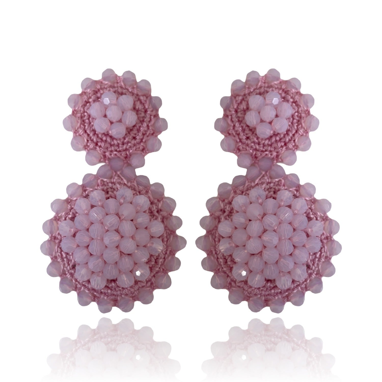 Sunflower Drop Earrings Rose