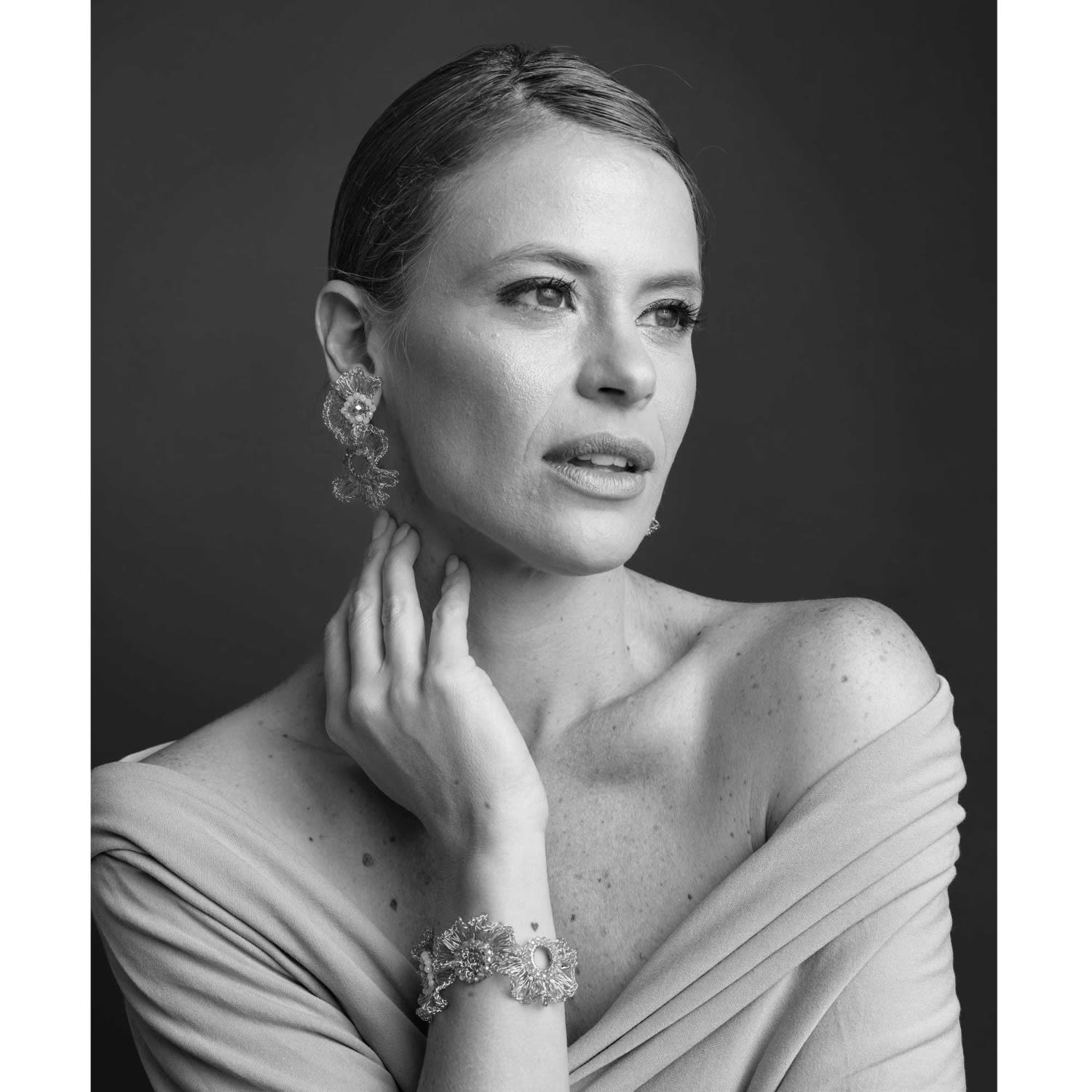 Multicolor & Gold Gaia Handmade Crochet Bracelet