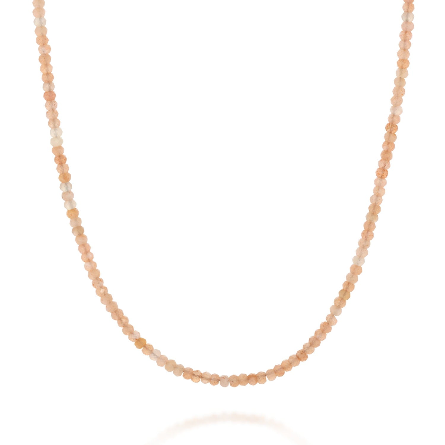 Sunstone Mini Bead Necklace