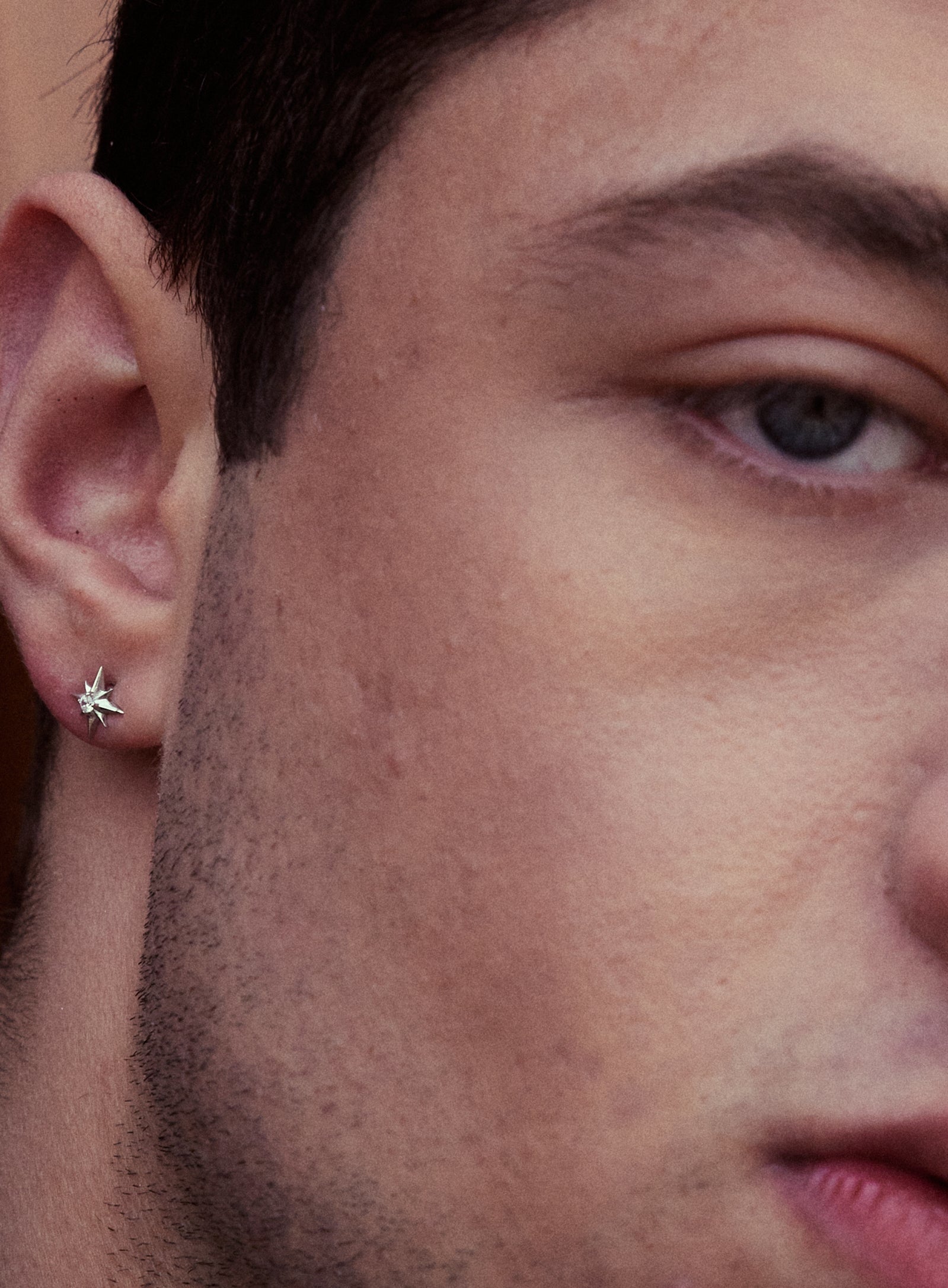 Superstar Stud Earring Mono Silver