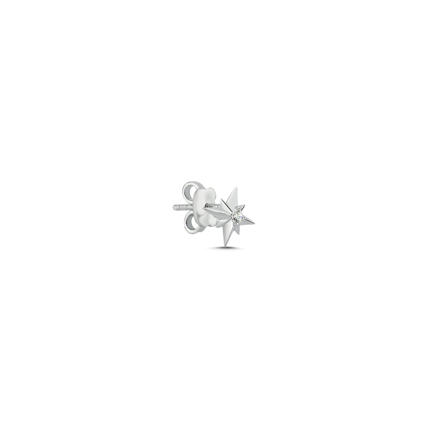 Superstar Stud Earring Mono Silver