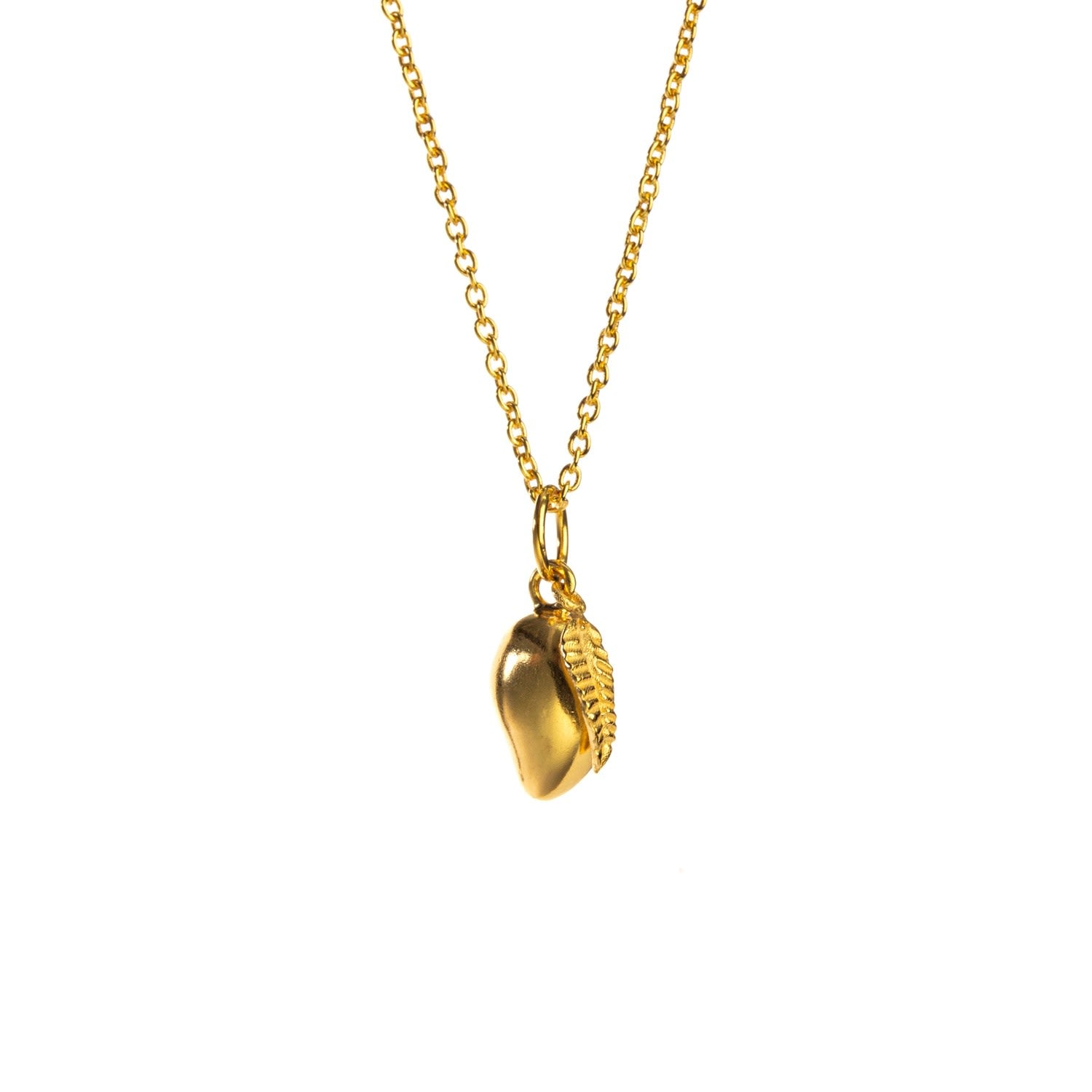 Sweet Mango Charm Necklace - Gold Vermeil