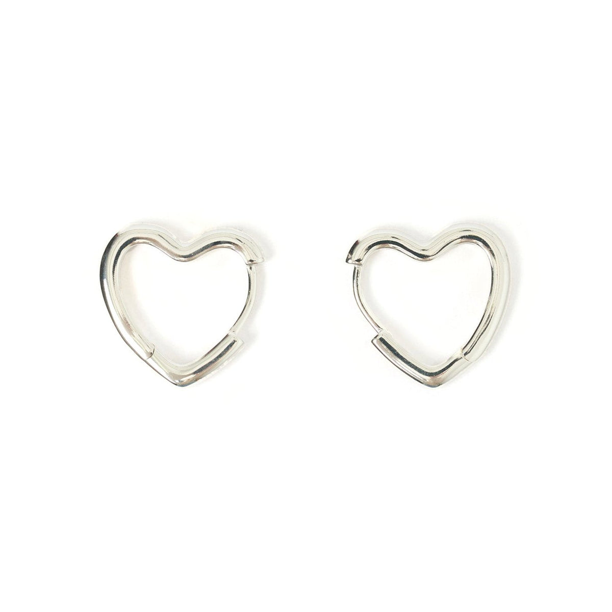 Sweetheart Silver Earrings Large