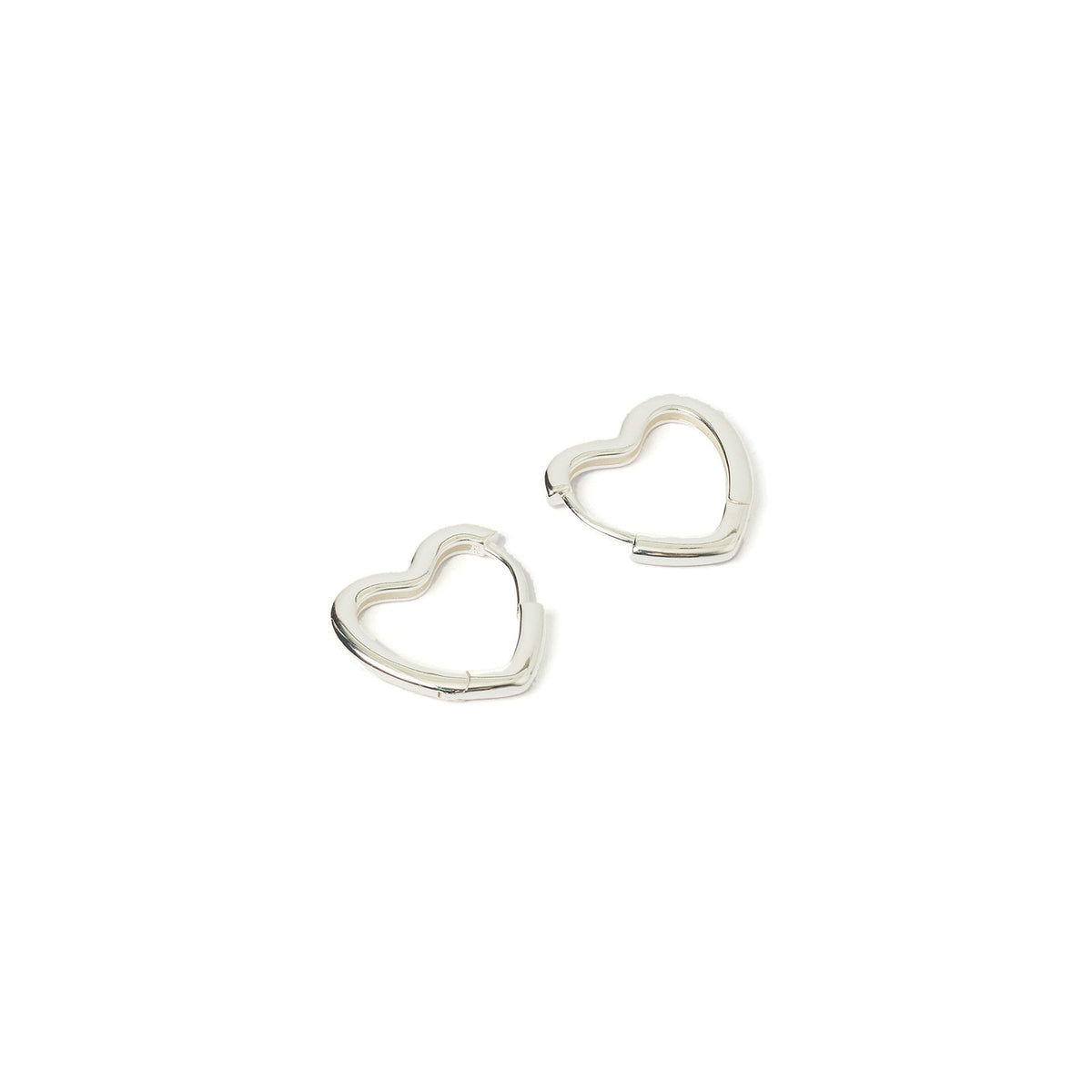 Sweetheart Silver Earrings Large
