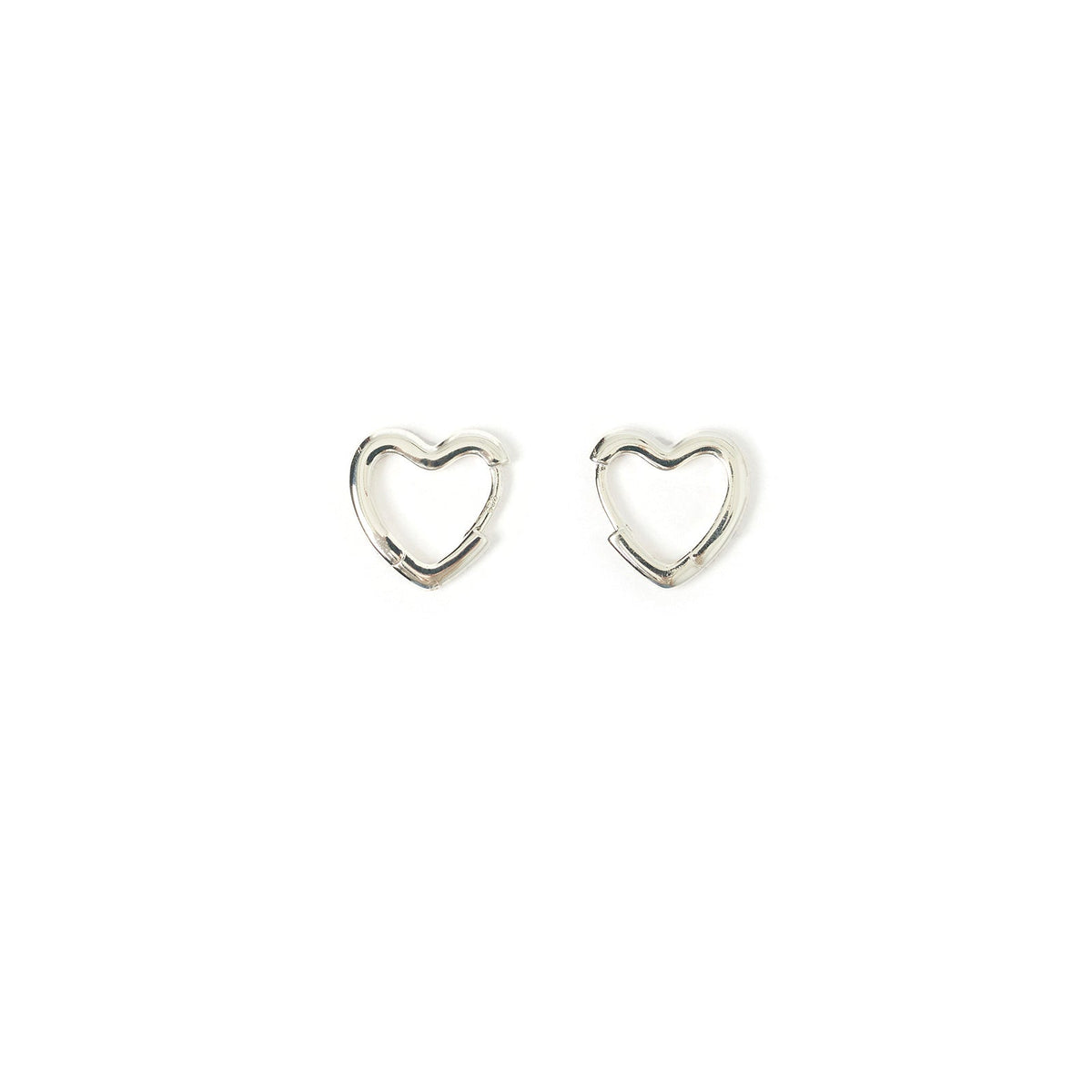 Sweetheart Silver Earrings Small