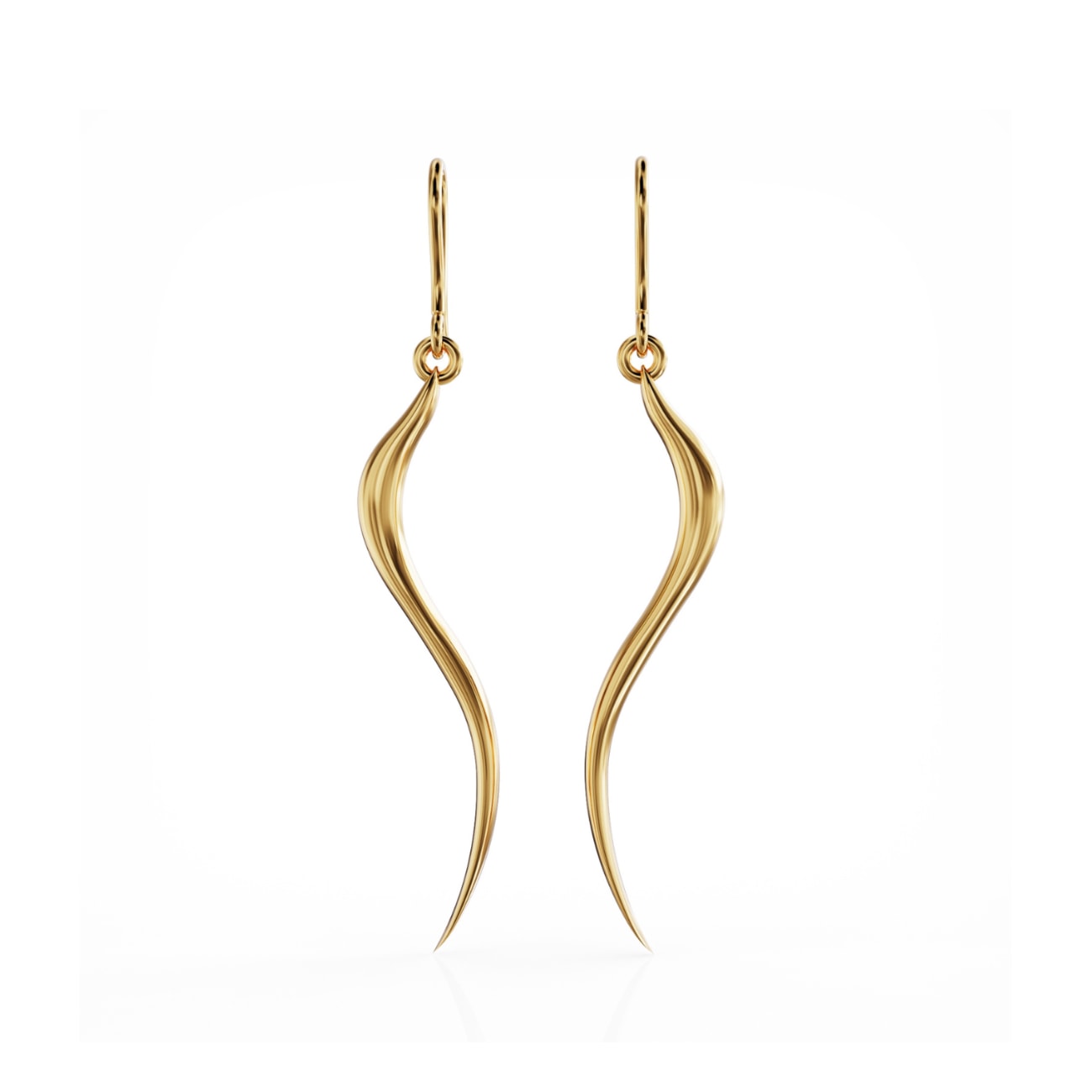 Swirl Earrings Gold Vermeil