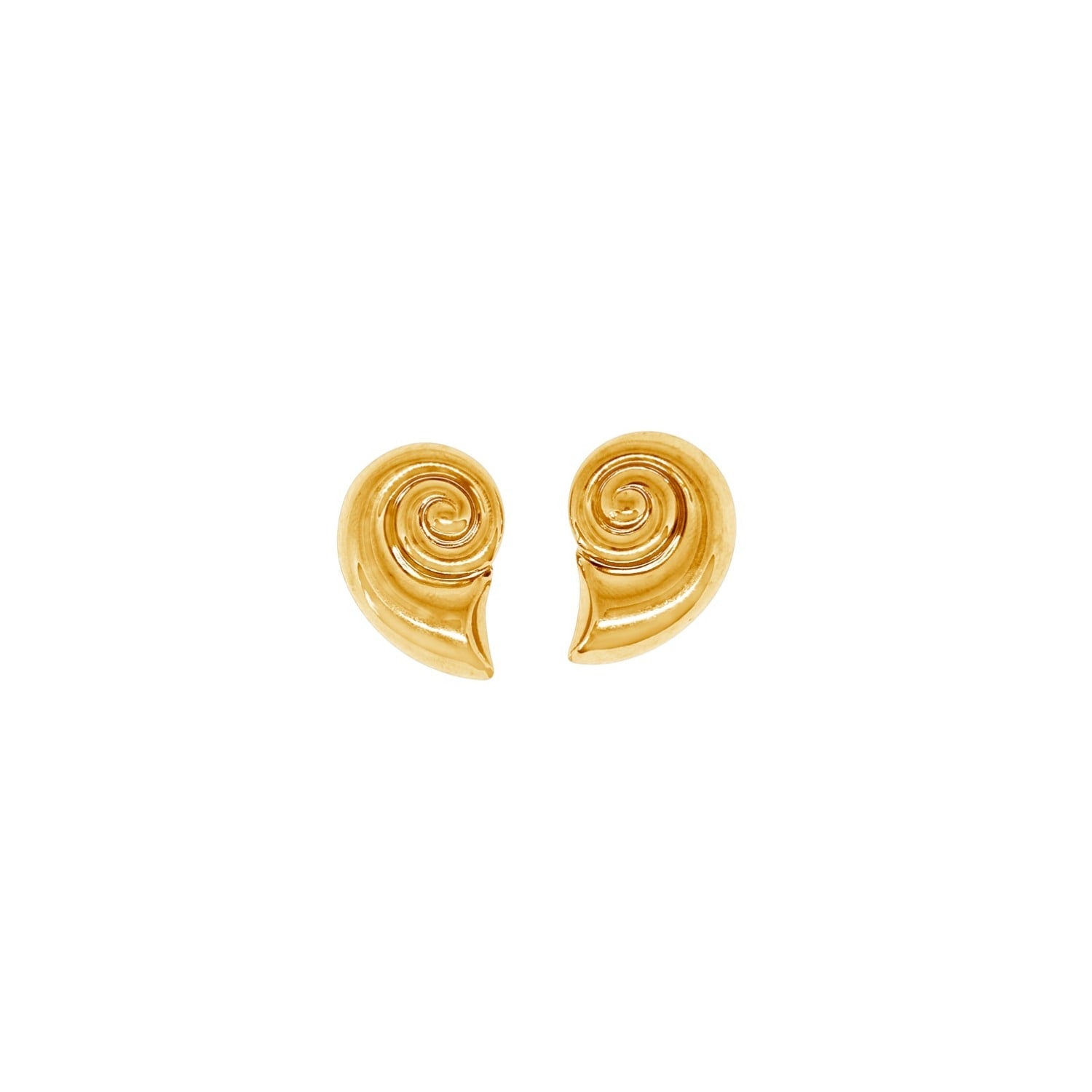 Swirl Earrings Gold