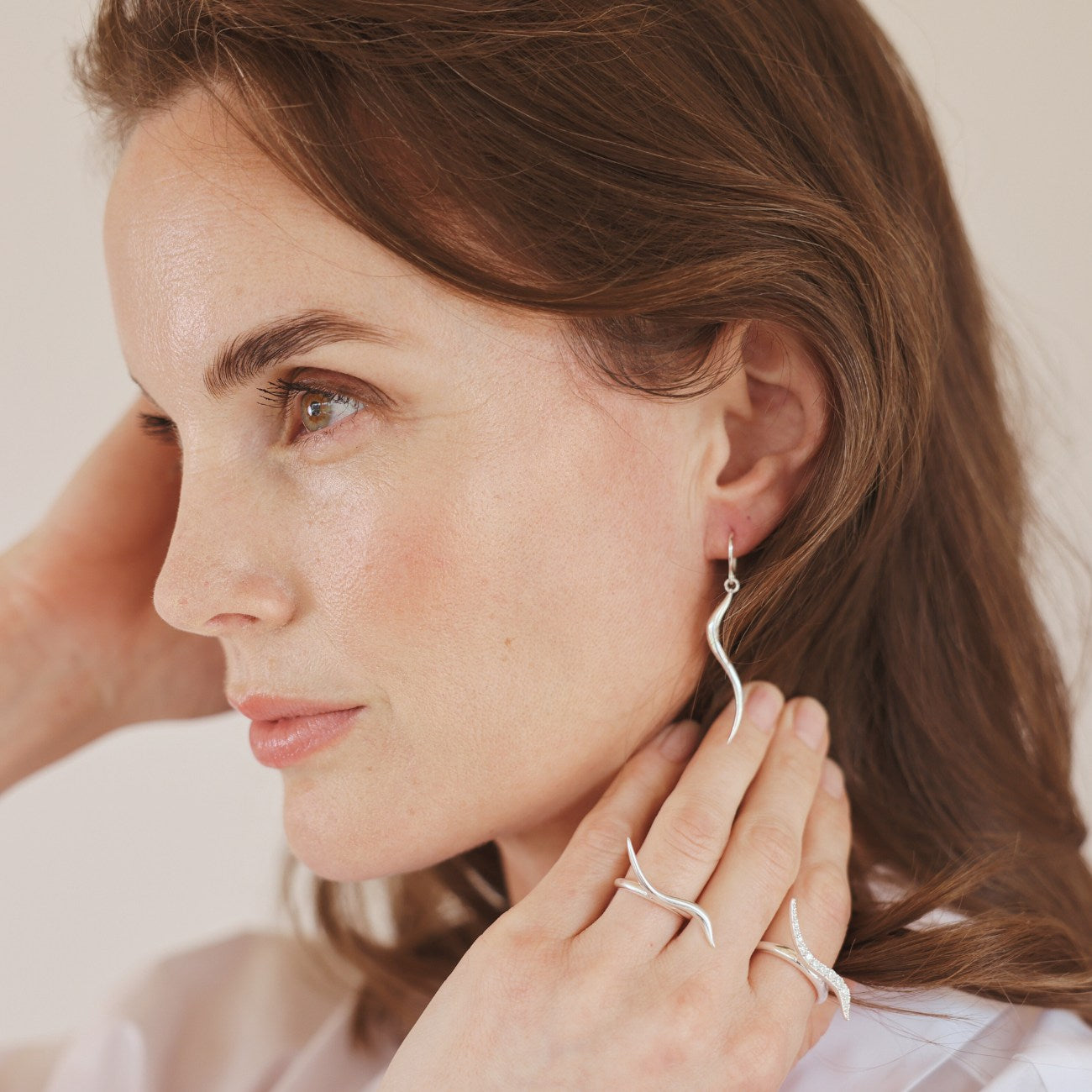 Swirl Earrings Silver