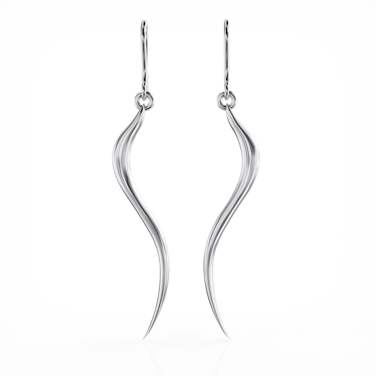 Swirl Earrings Silver